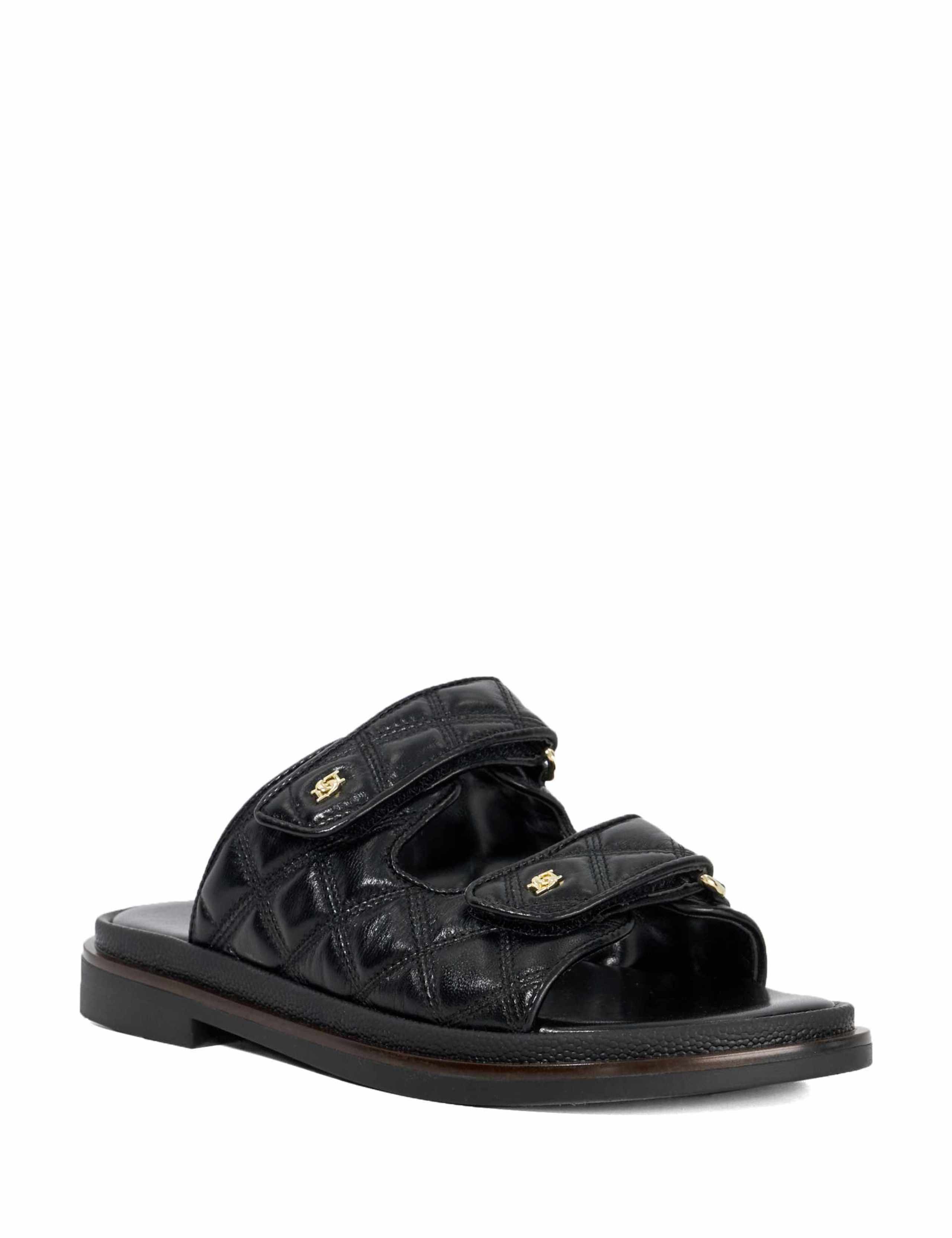 Leather Buckle Flat Sandals 3 of 5