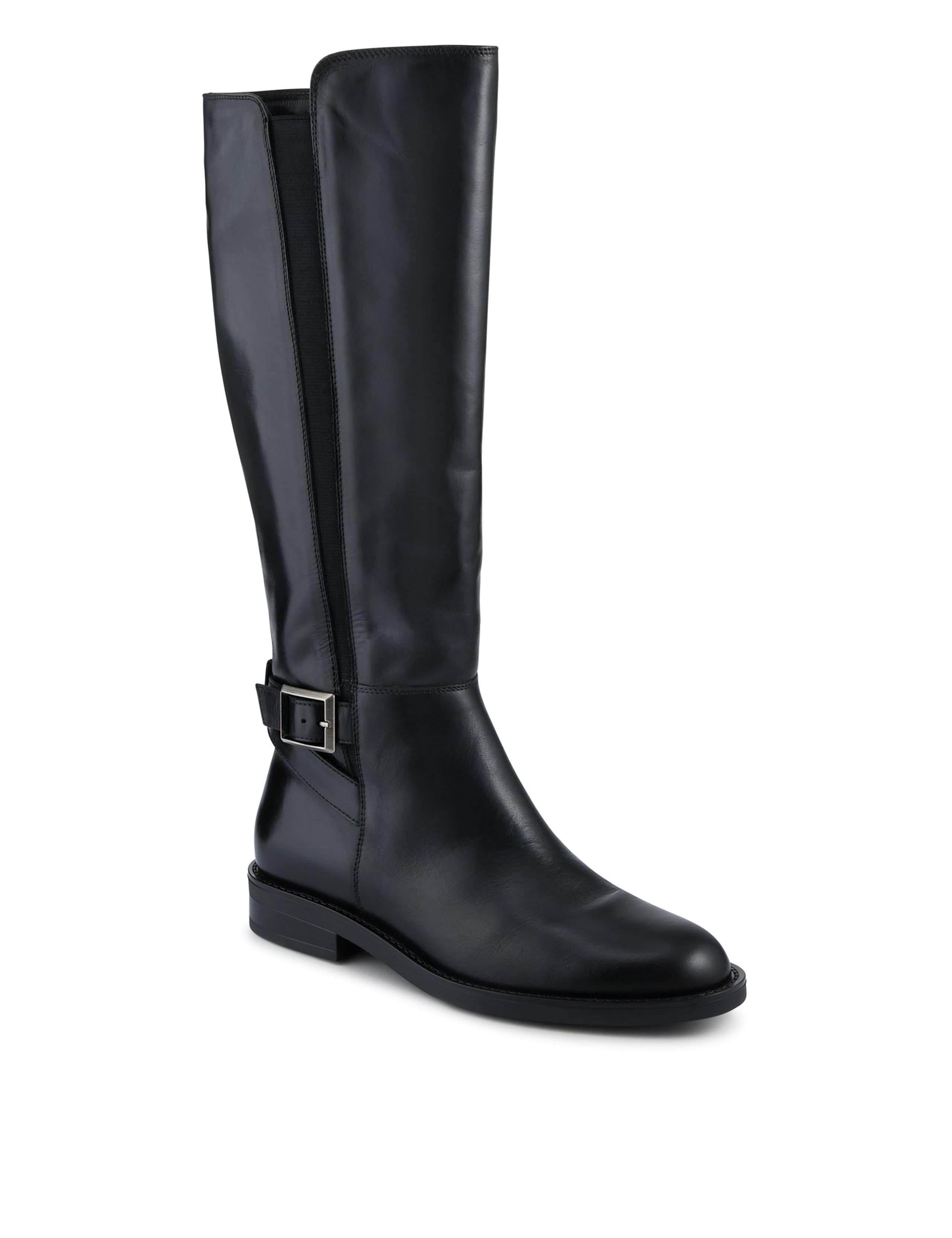 Leather Buckle Knee High Boots 2 of 6