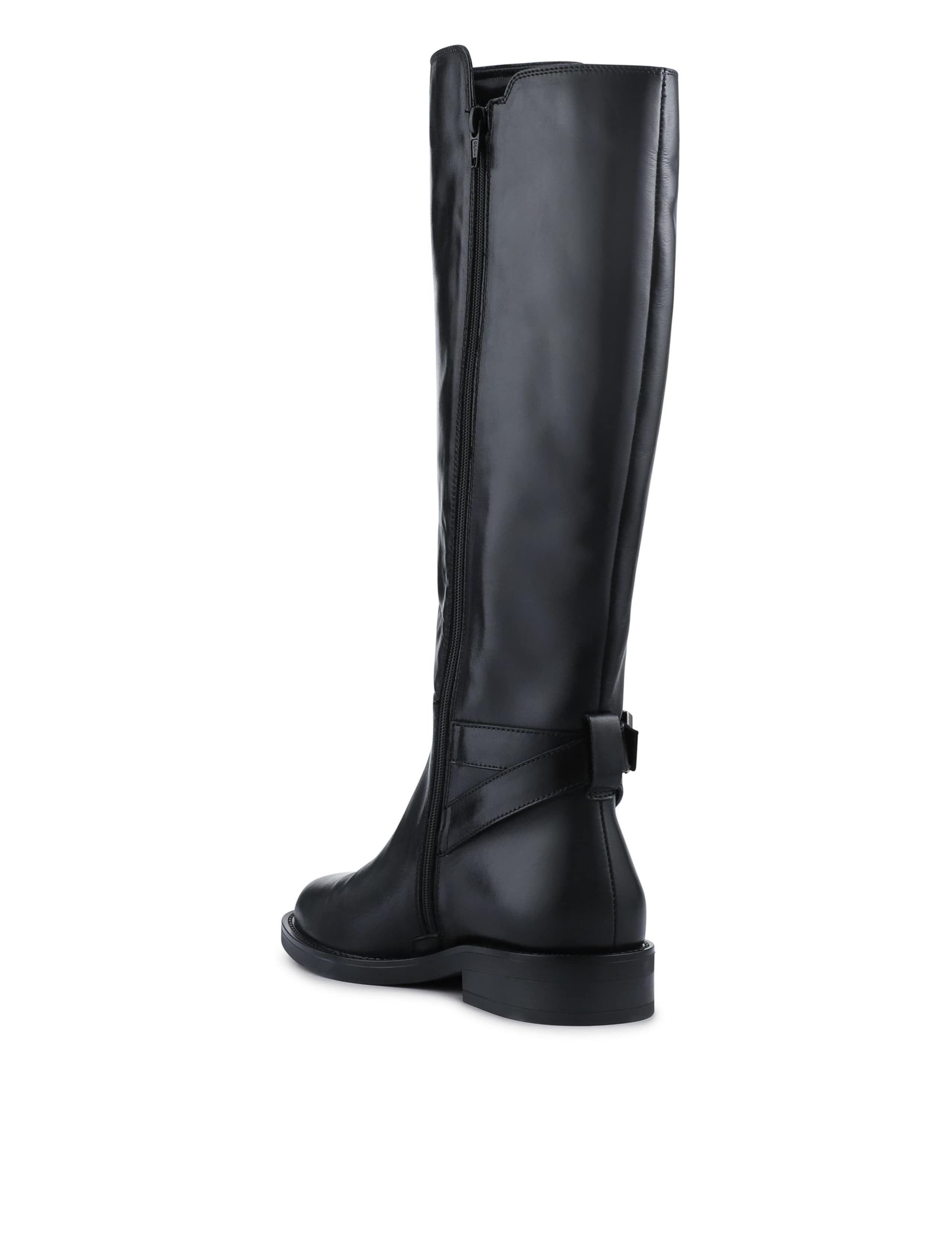 Leather Buckle Knee High Boots 3 of 6