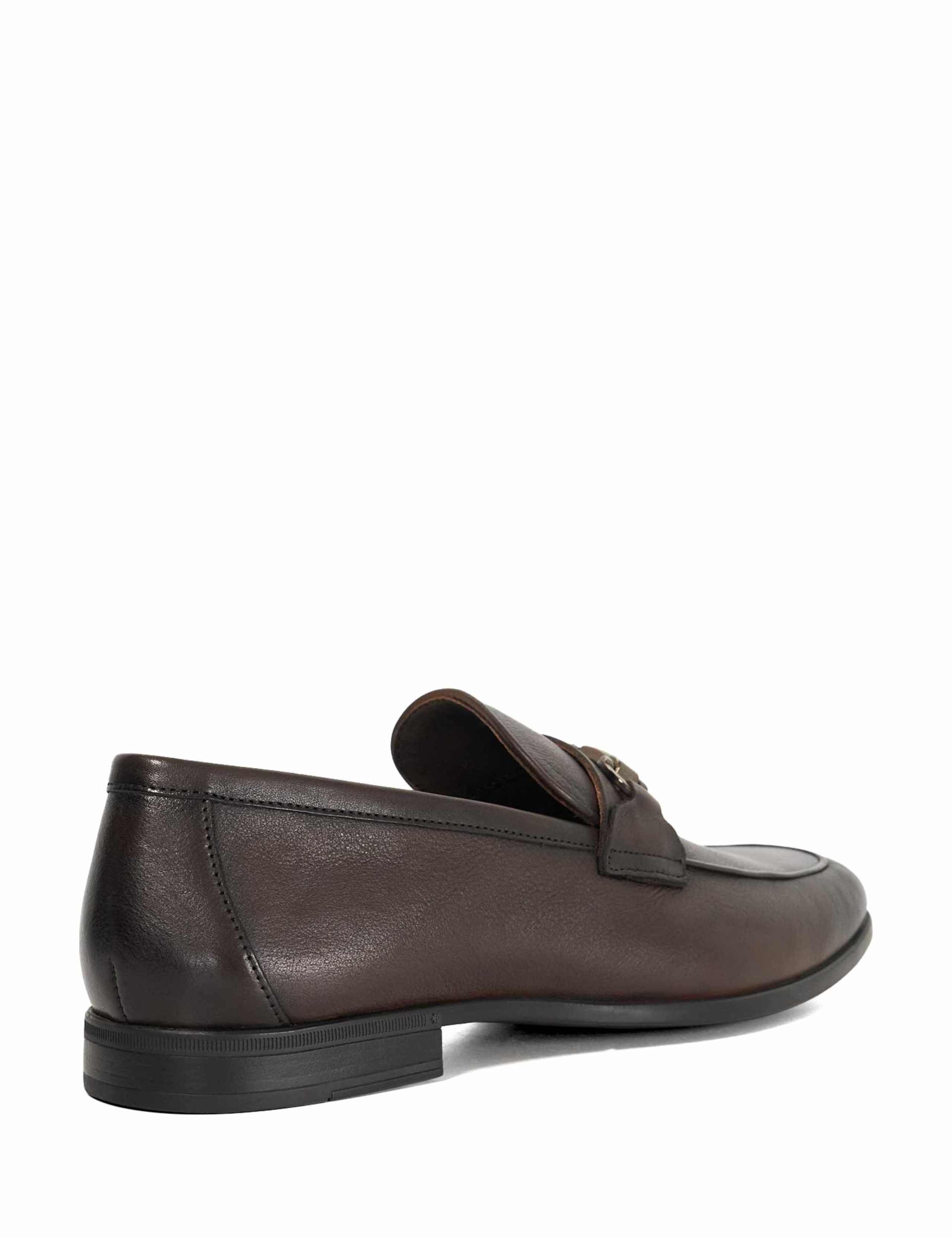 Wide Fit Leather Slip-On Loafers 3 of 5