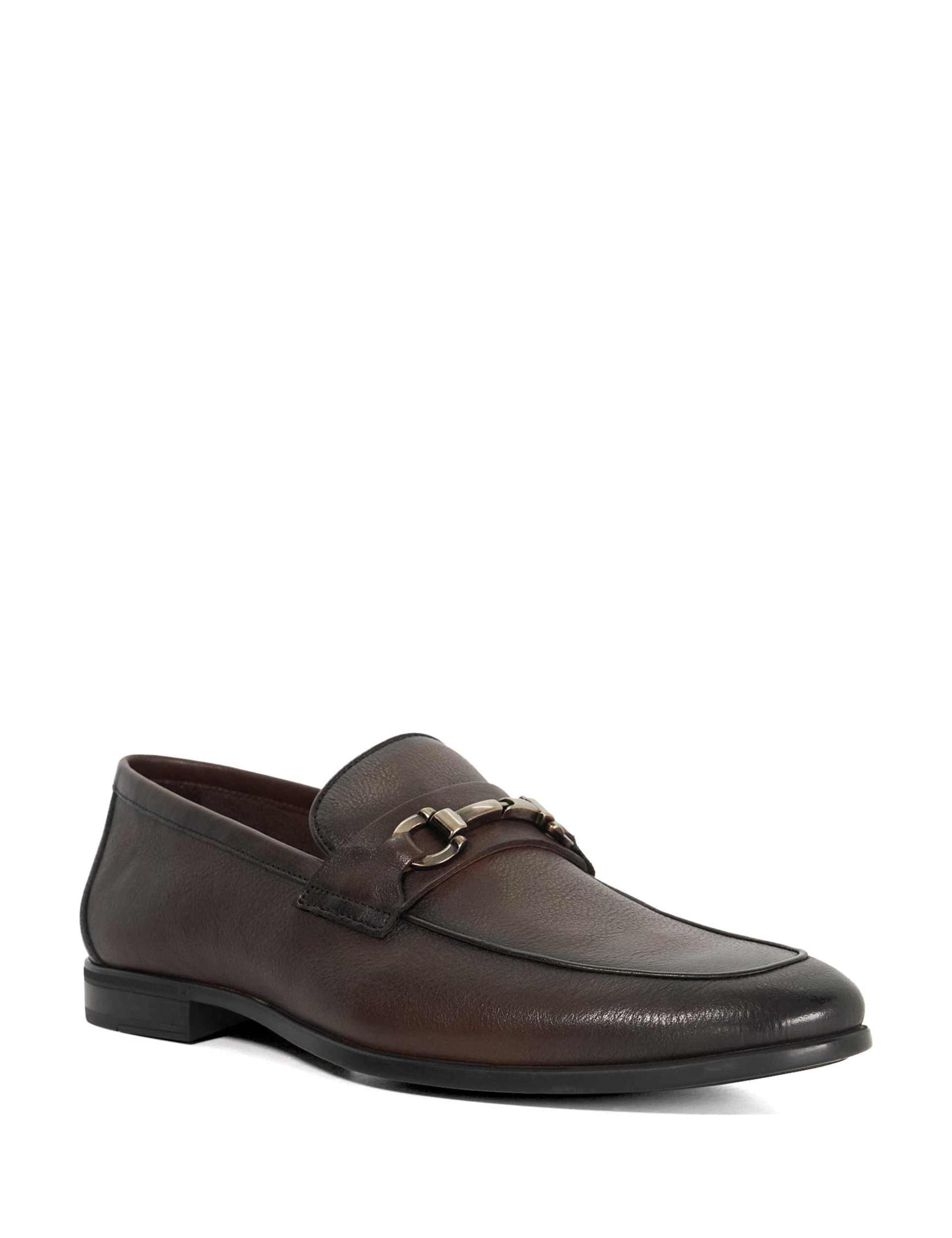 Wide Fit Leather Slip-On Loafers 4 of 5