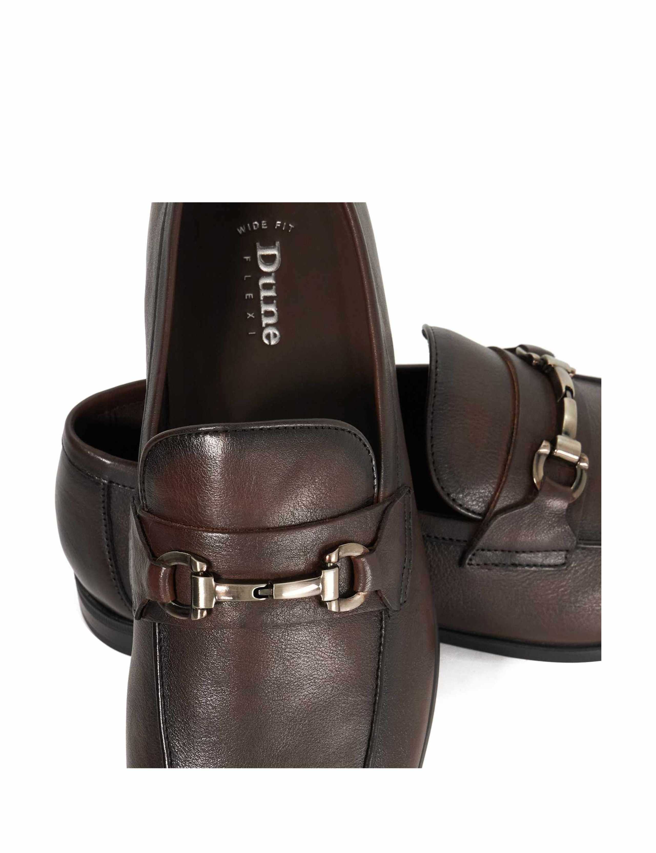 Wide Fit Leather Slip-On Loafers 5 of 5