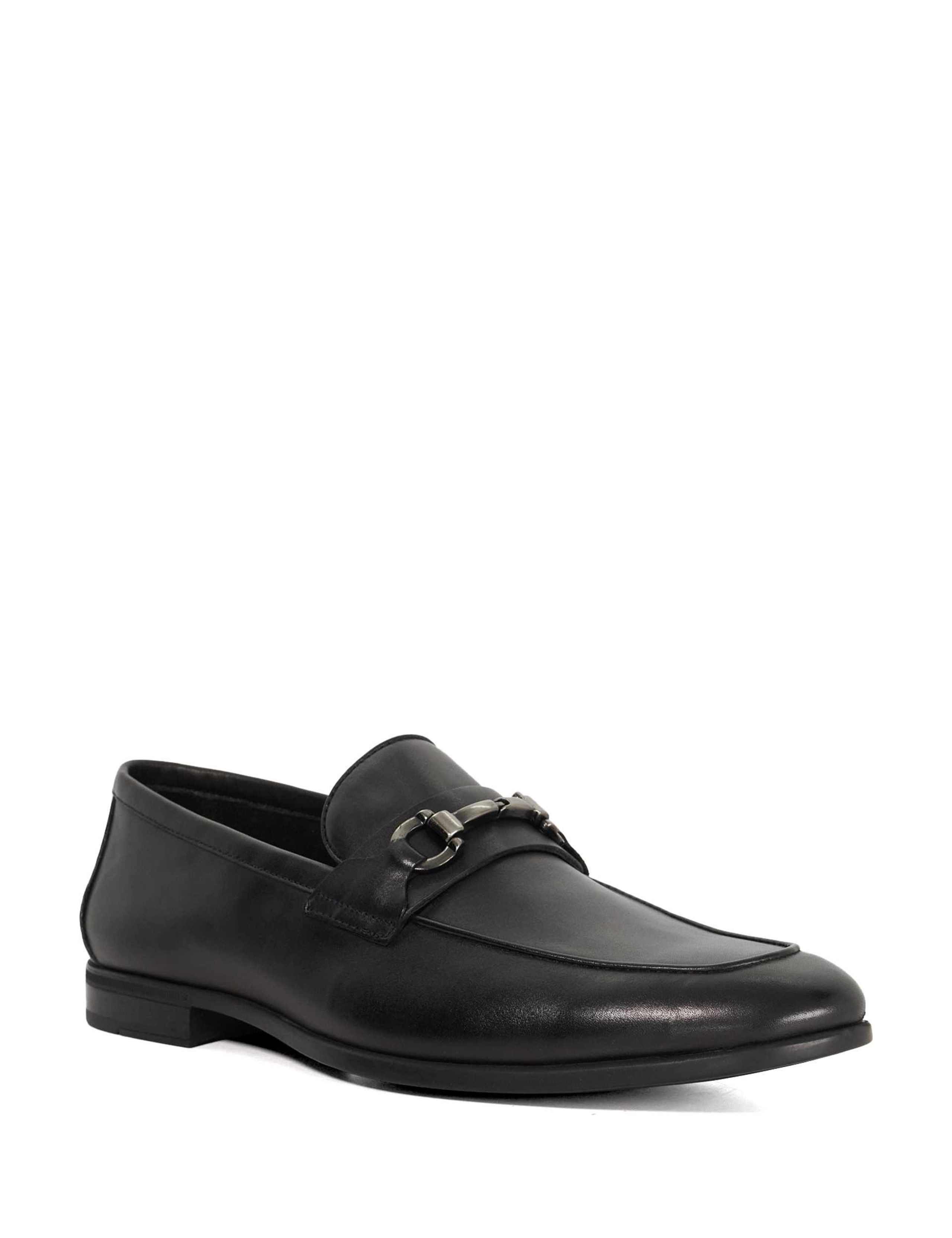 Wide Fit Leather Slip-On Loafers 4 of 5