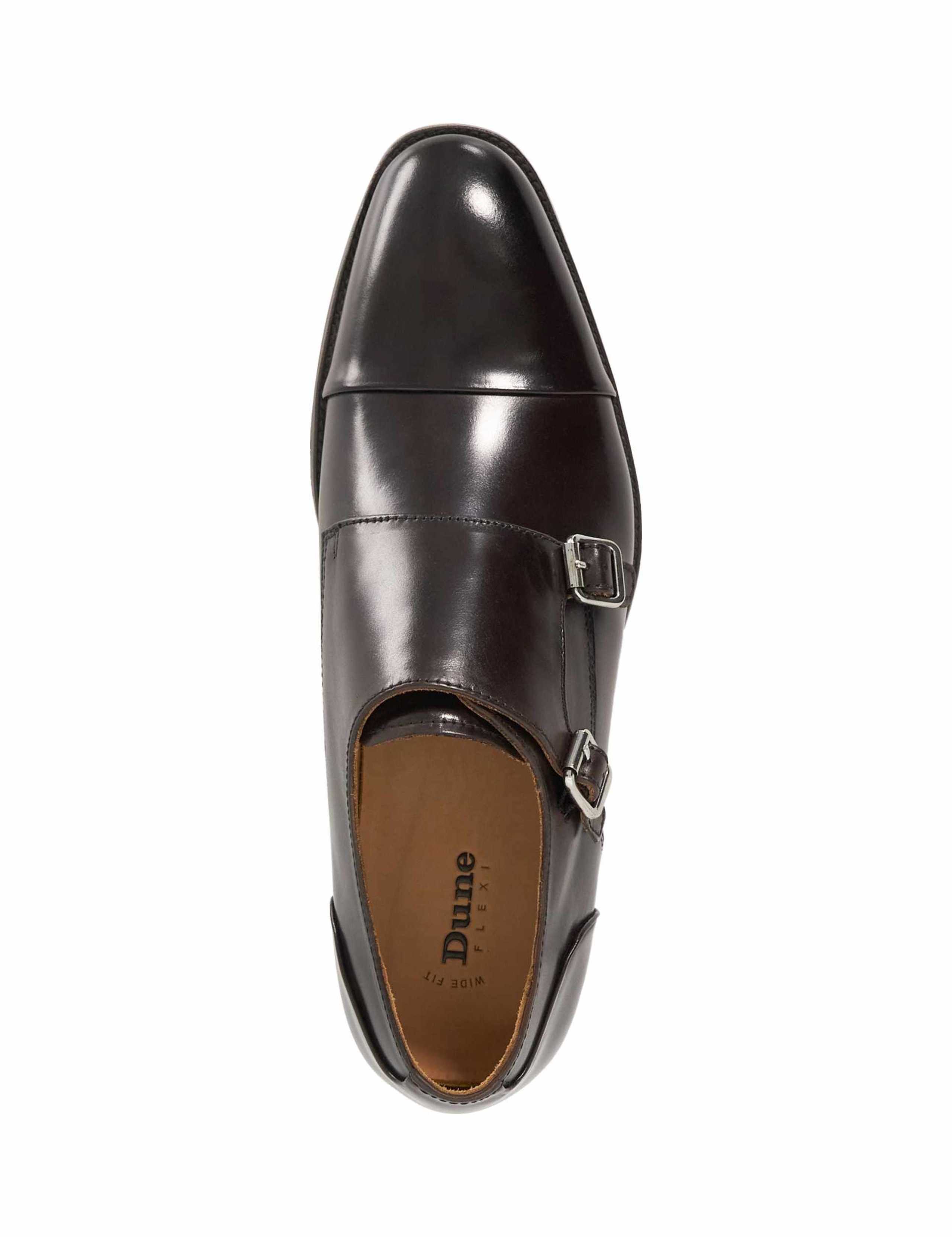 Wide Fit Leather Monk Strap Shoes 2 of 5