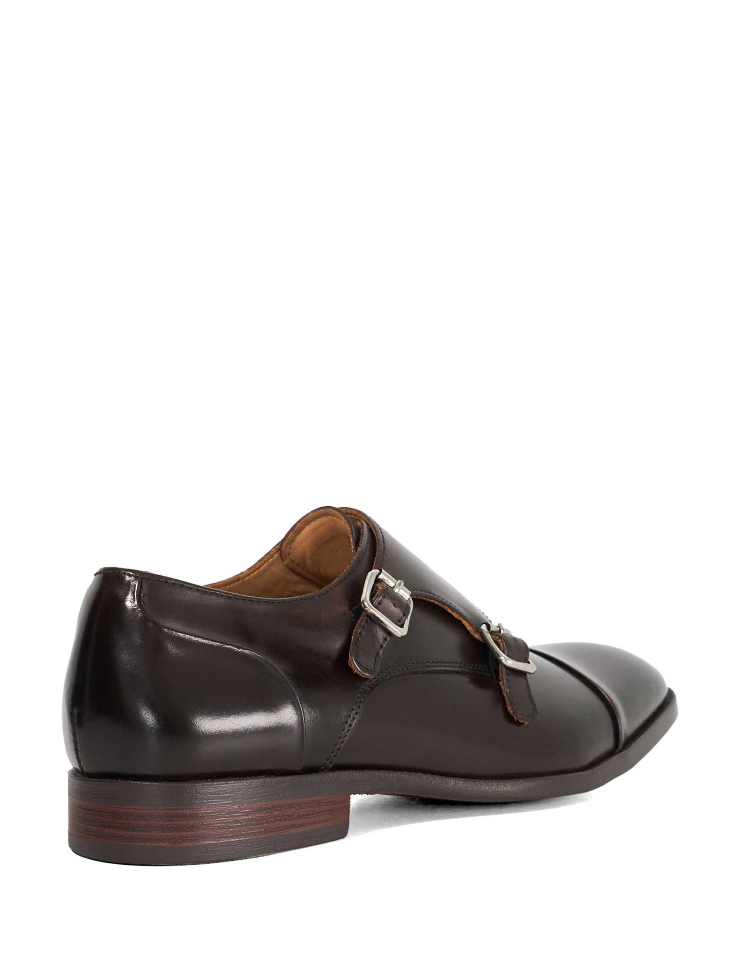 Wide Fit Leather Monk Strap Shoes 3 of 5