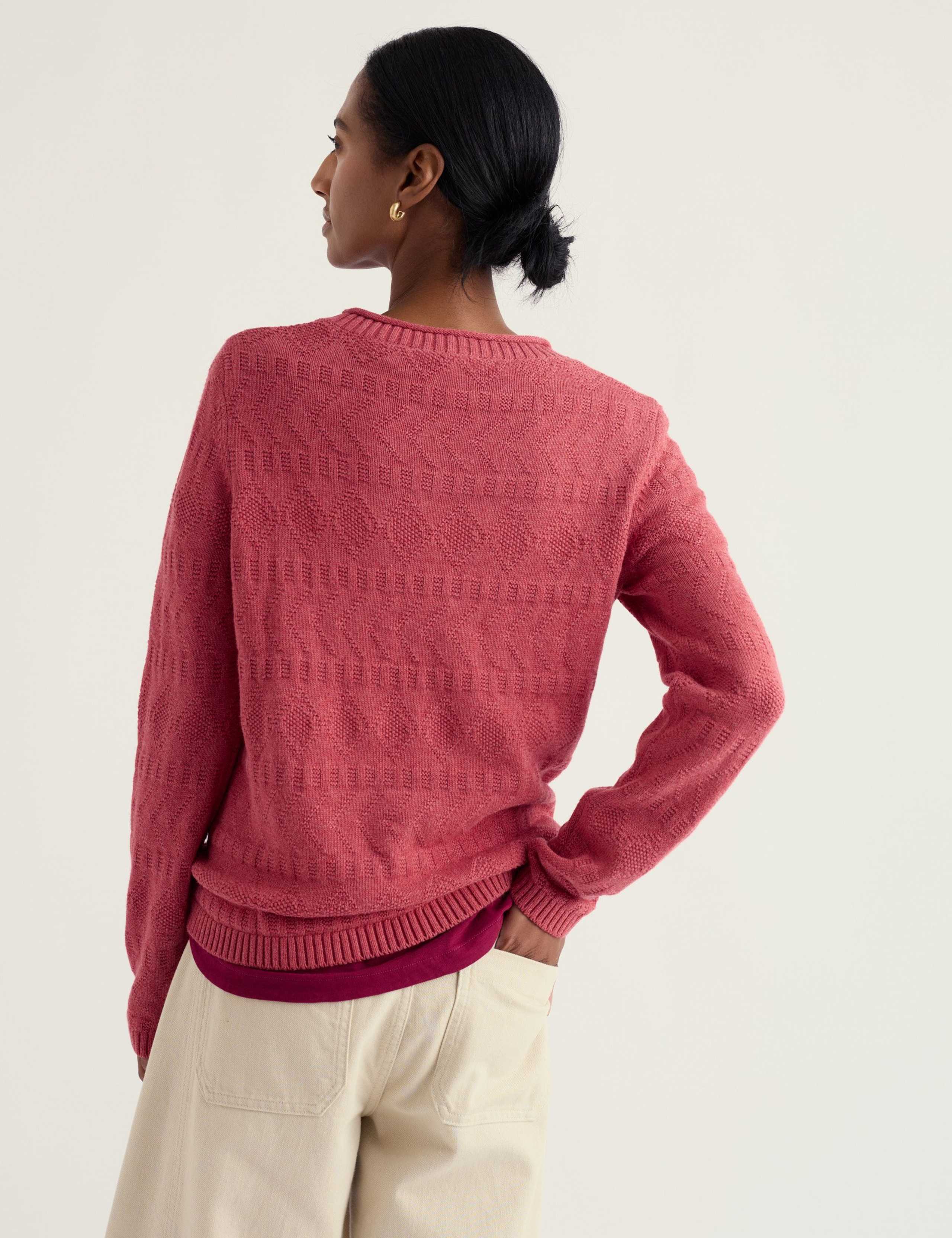 Pure Cotton Knitted Relaxed Jumper 4 of 5