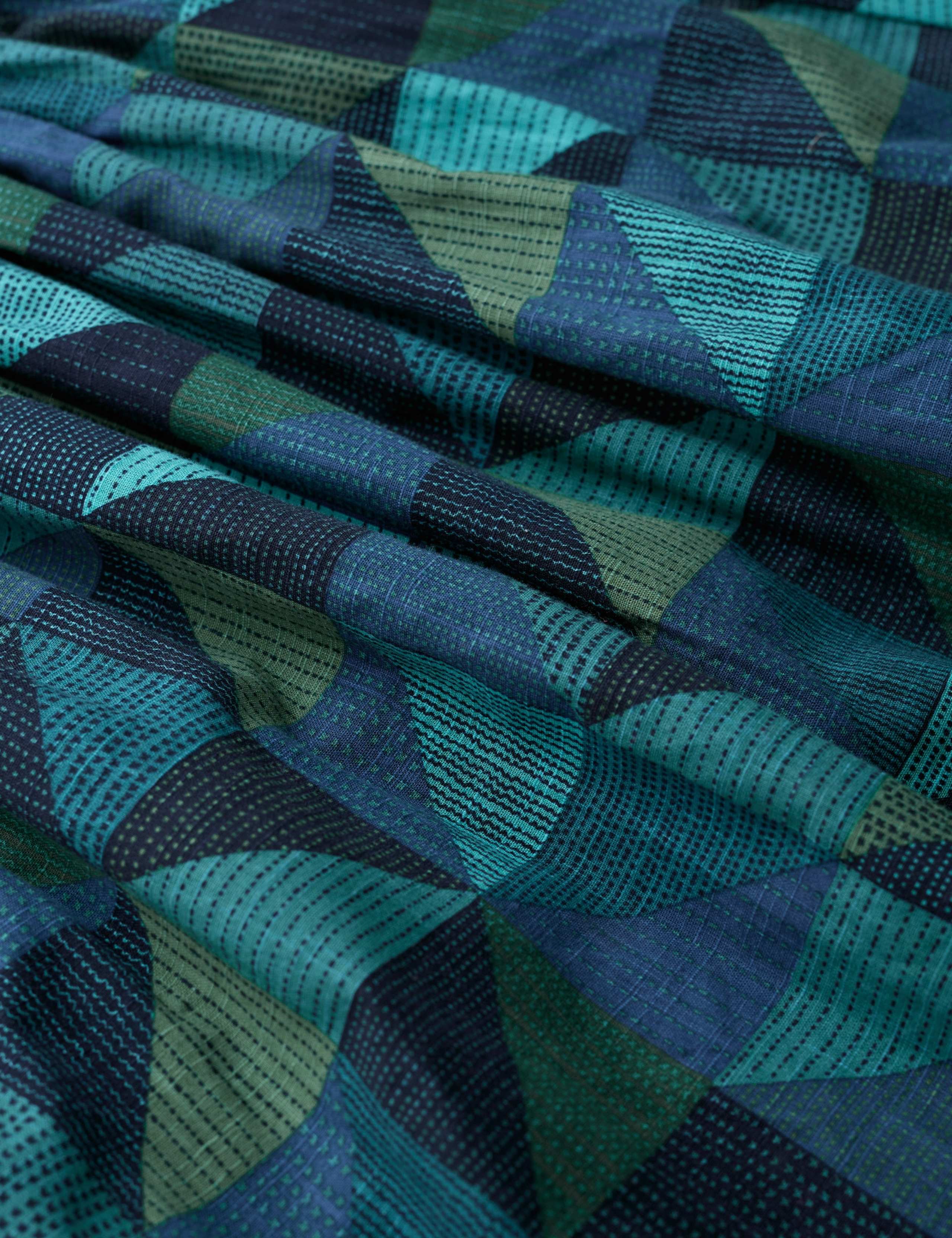 Jersey Geometric Midi A-Line Skirt 3 of 6