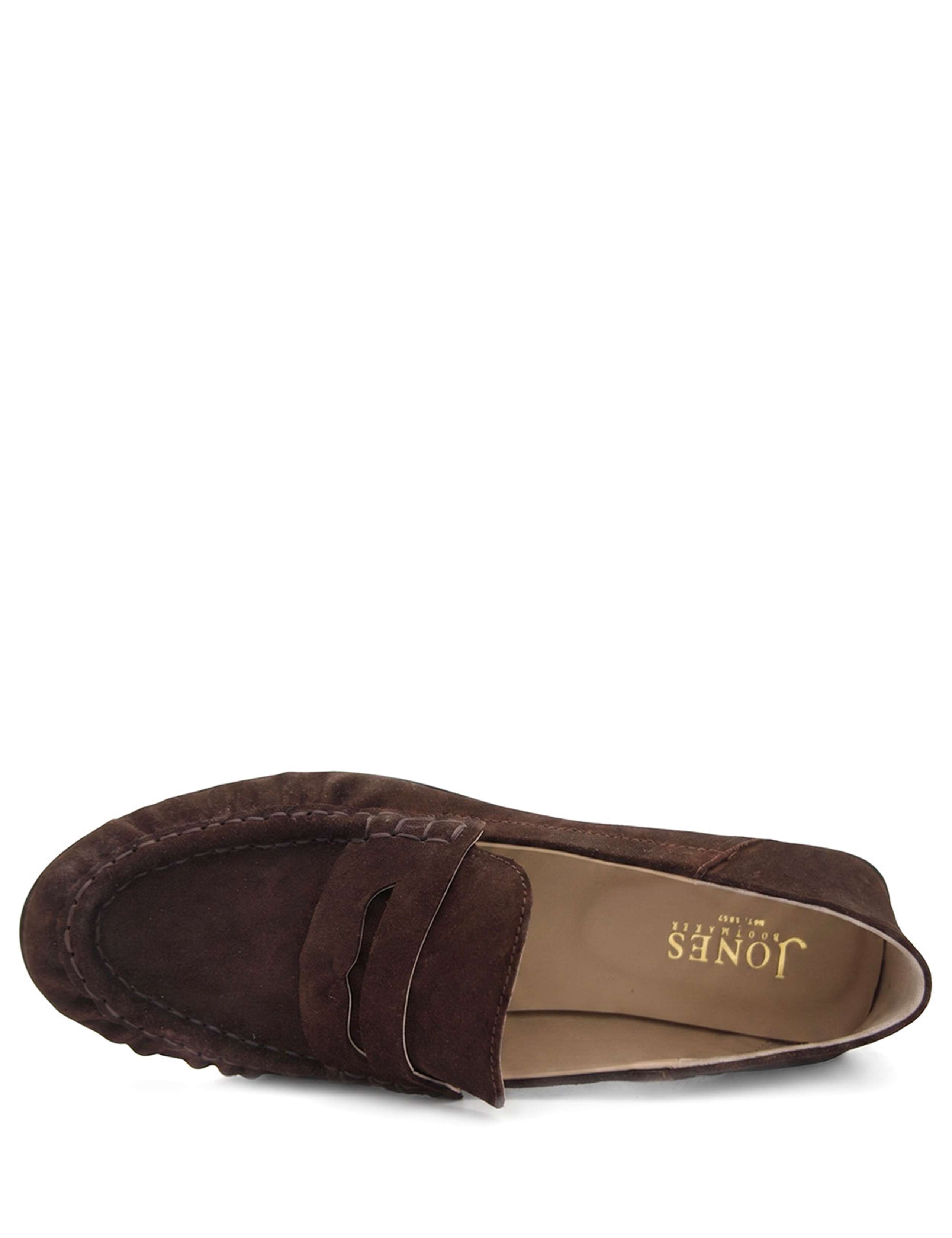 Leather Penny Strap Flat Loafers 3 of 5