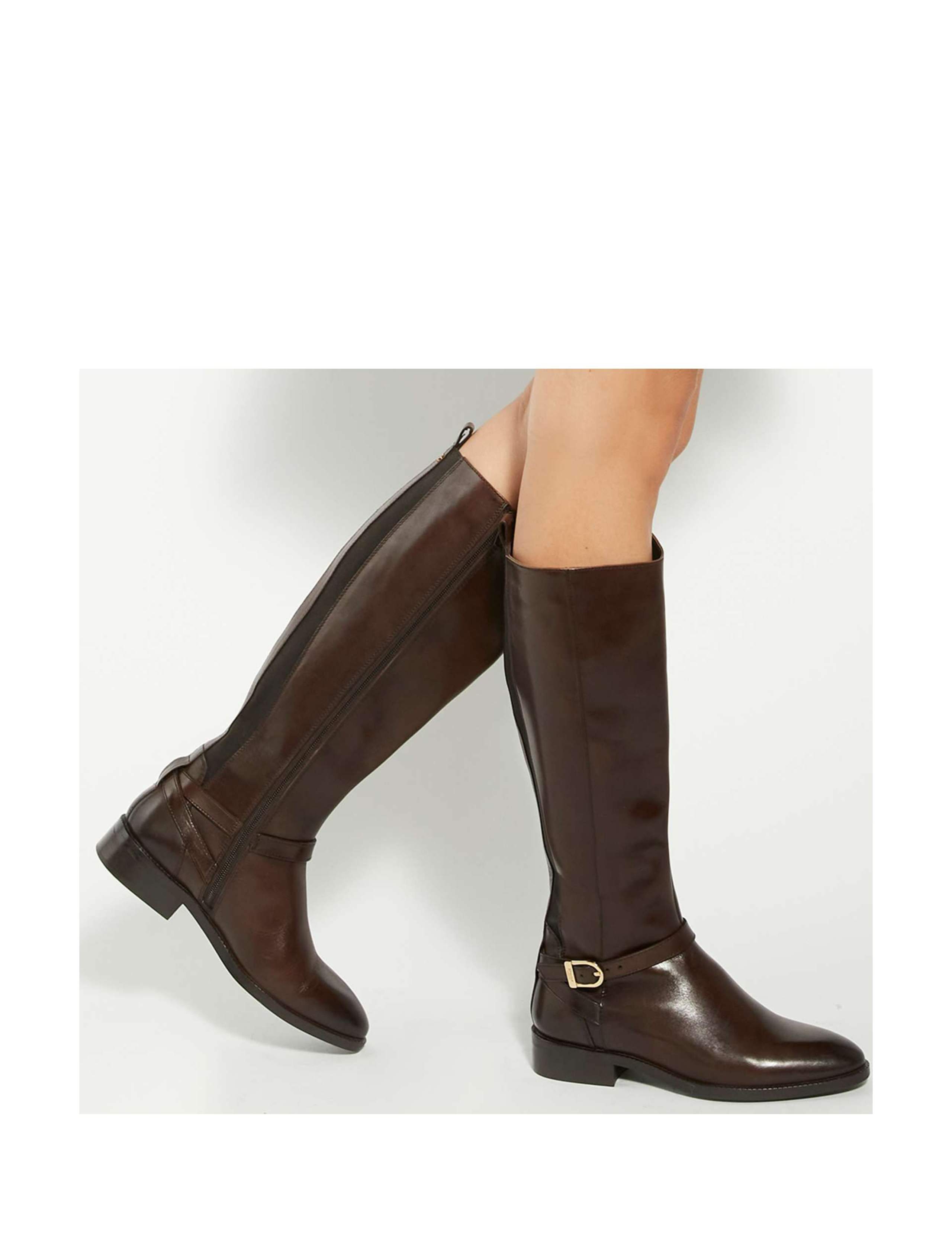 Wide Fit Leather Knee High Boots 4 of 6