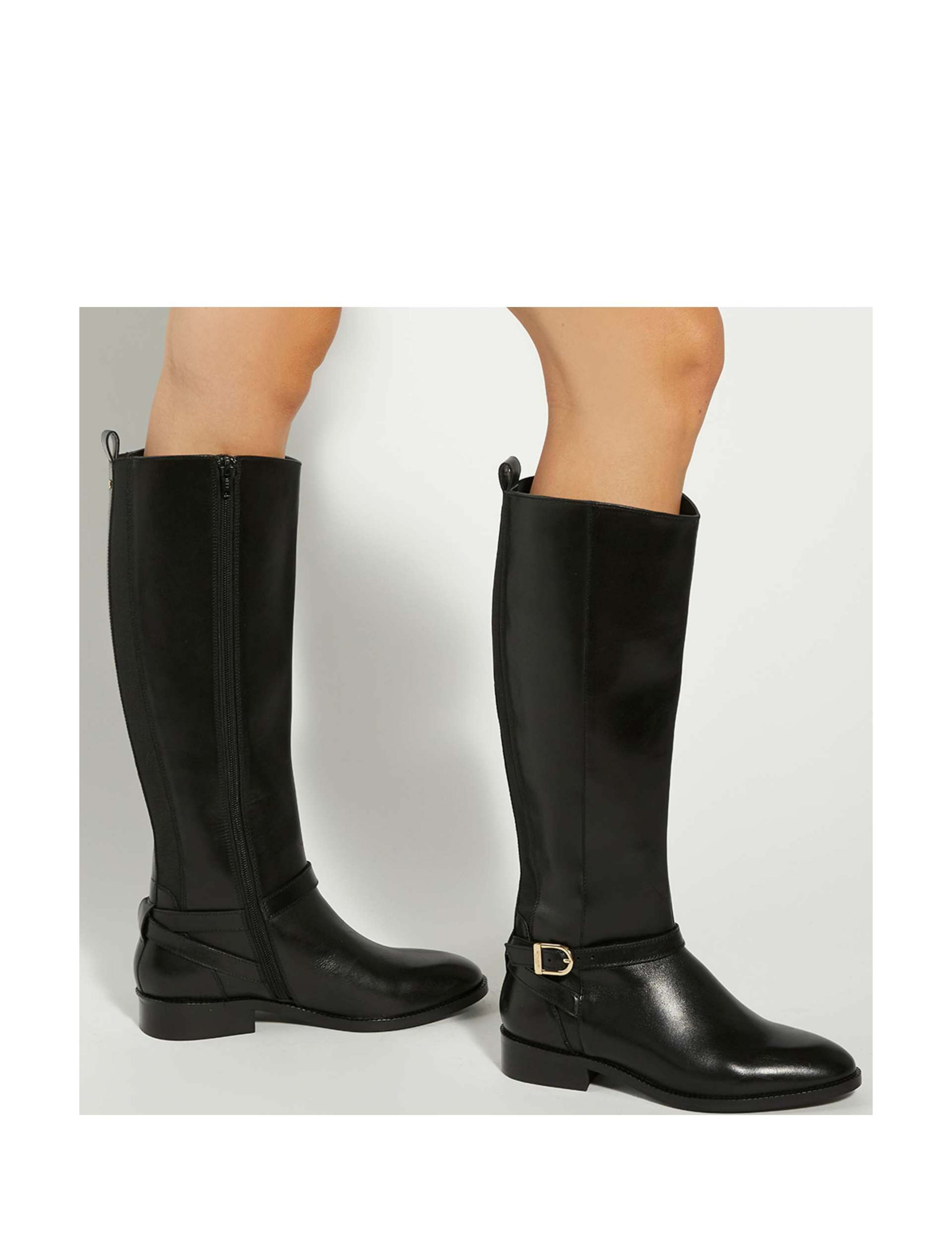 Wide Fit Leather Knee High Boots 5 of 6