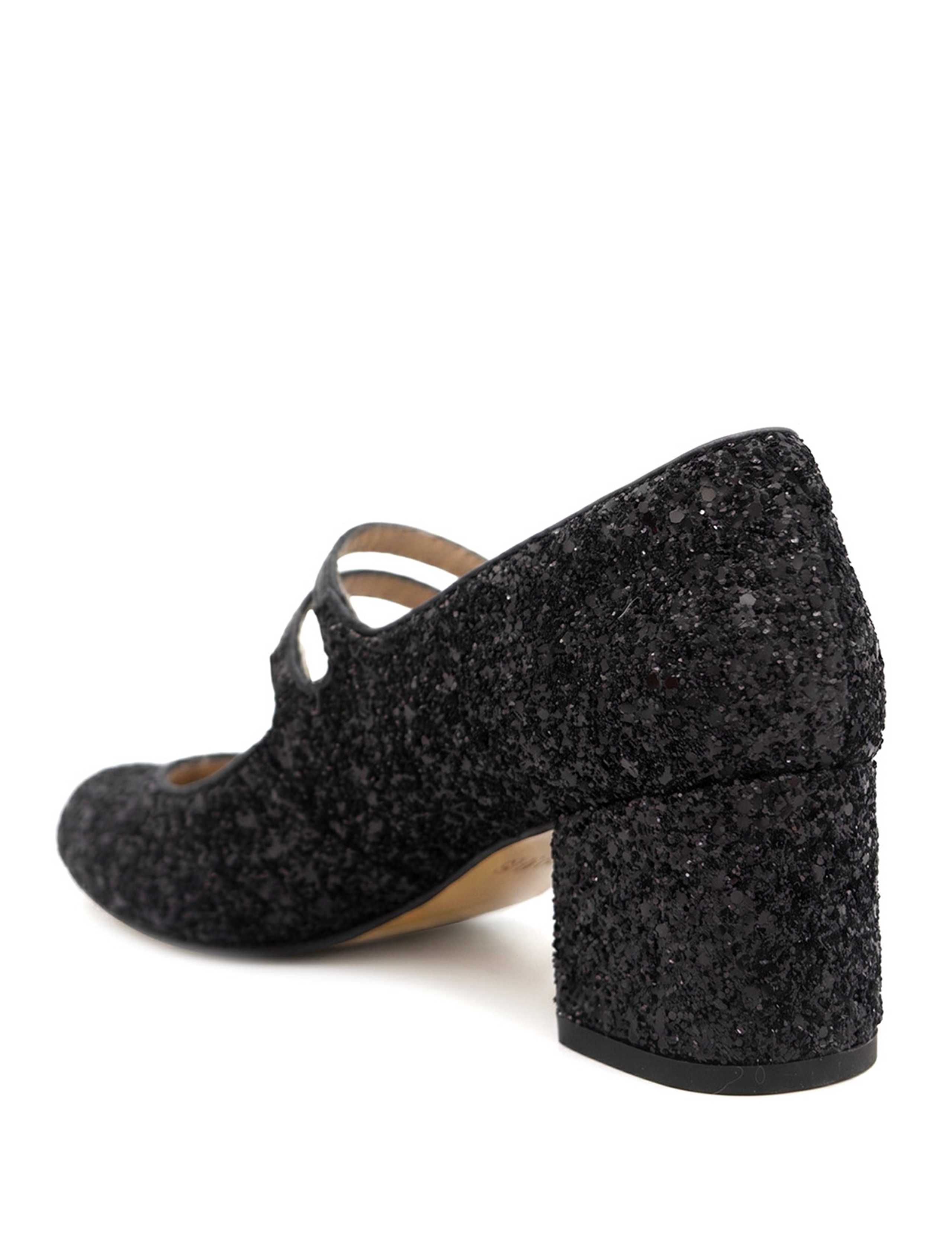 Leather Patent Block Heel Mary Jane Shoes 4 of 5