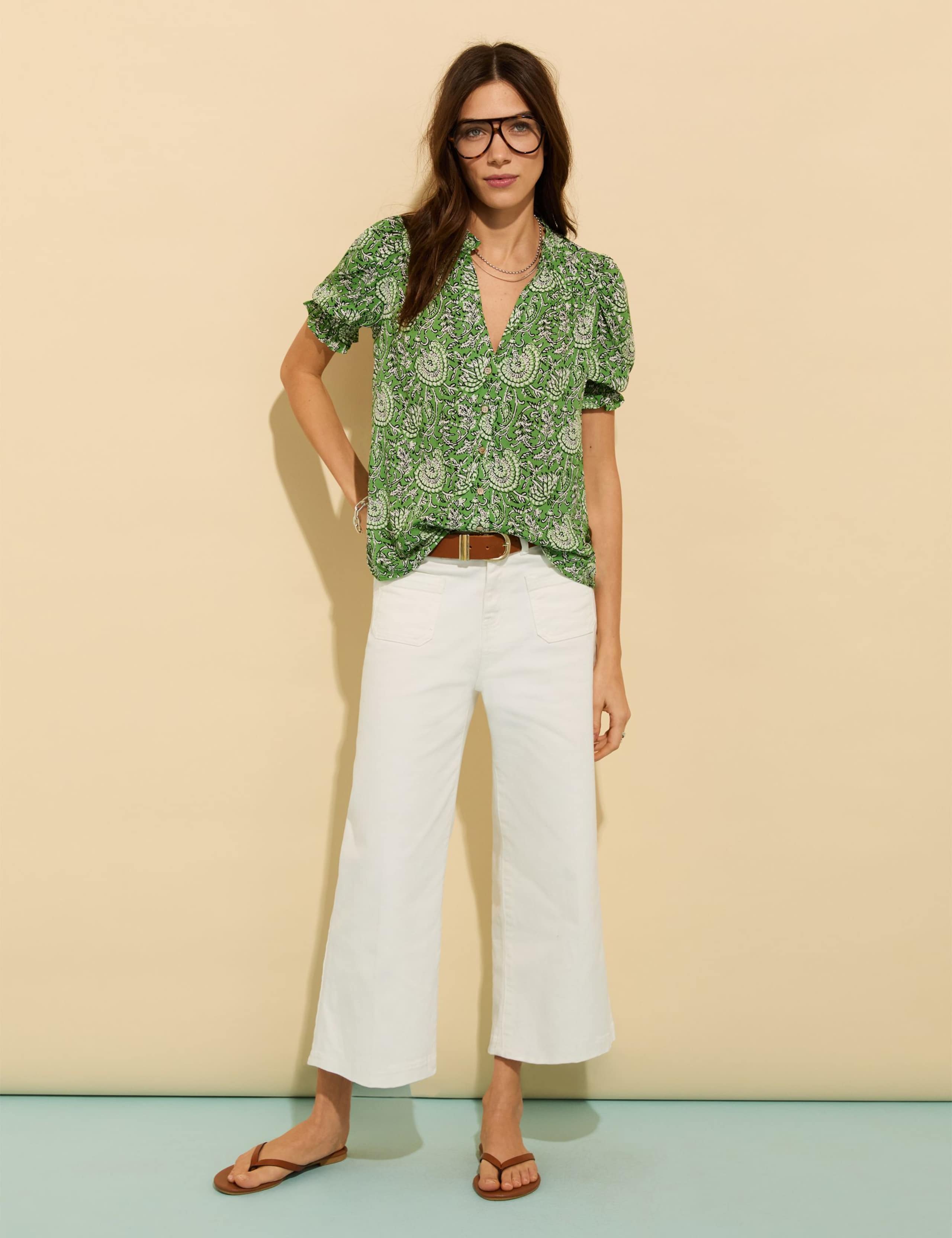 Floral Notch Neck Blouse 3 of 4