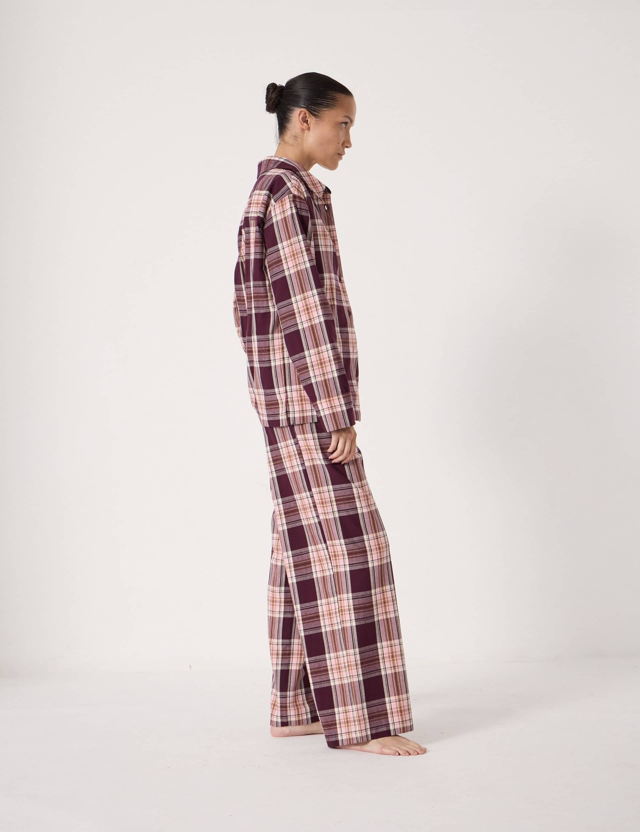 Brushed Cotton Rich Checked Pyjama Set 4 of 5
