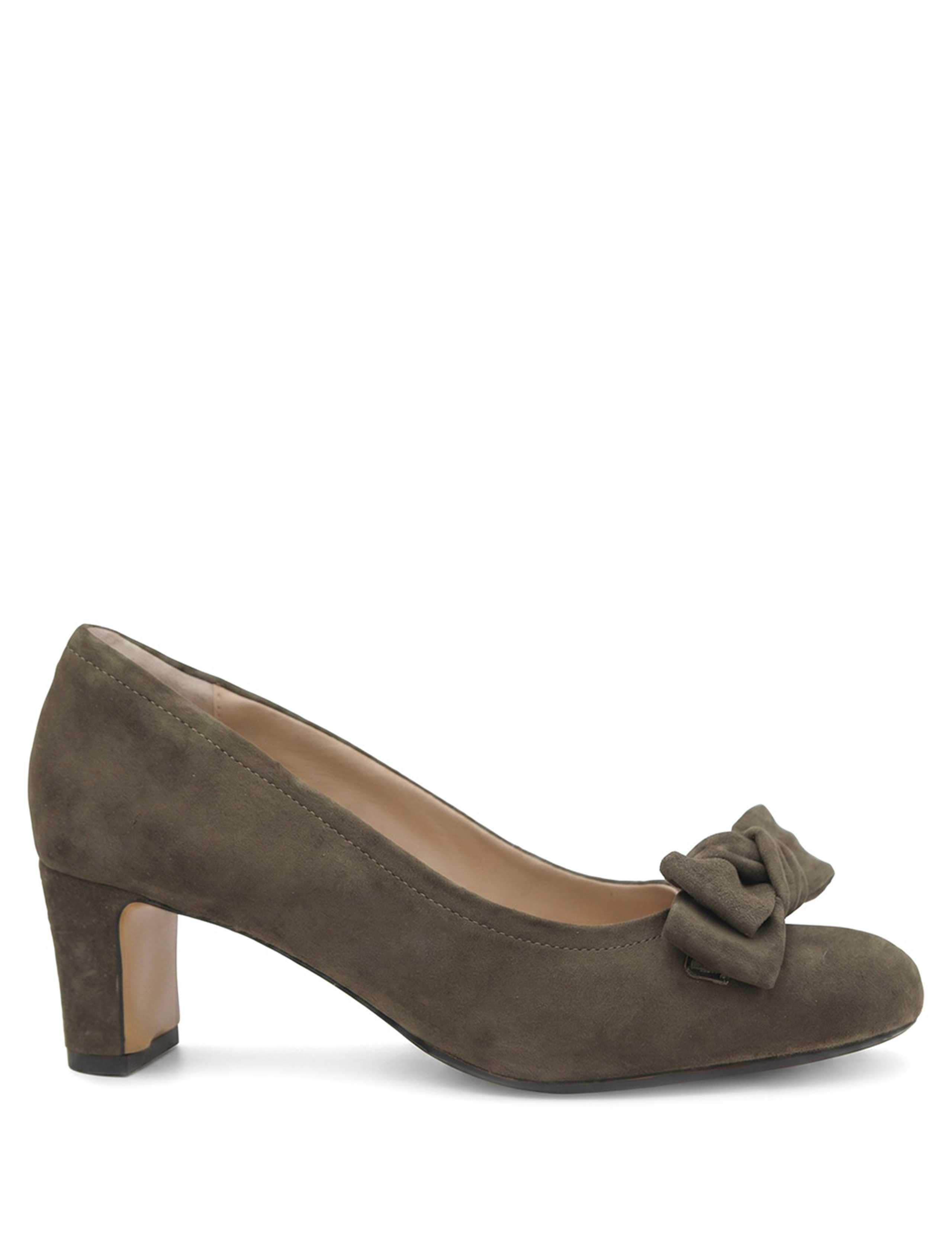 Leather Bow Detail Court Shoes 2 of 6