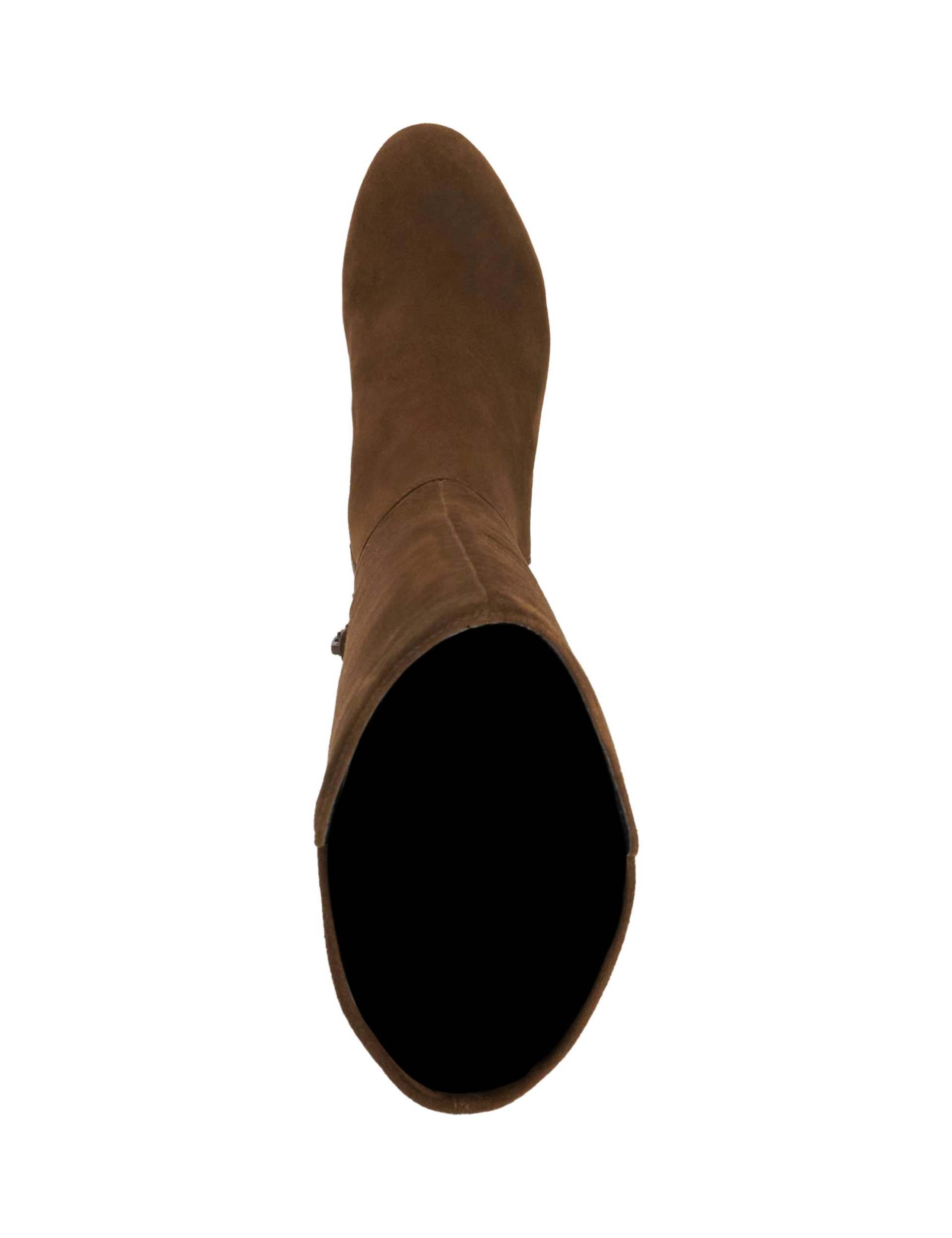 Suede Block Heel Knee High Boots 3 of 5