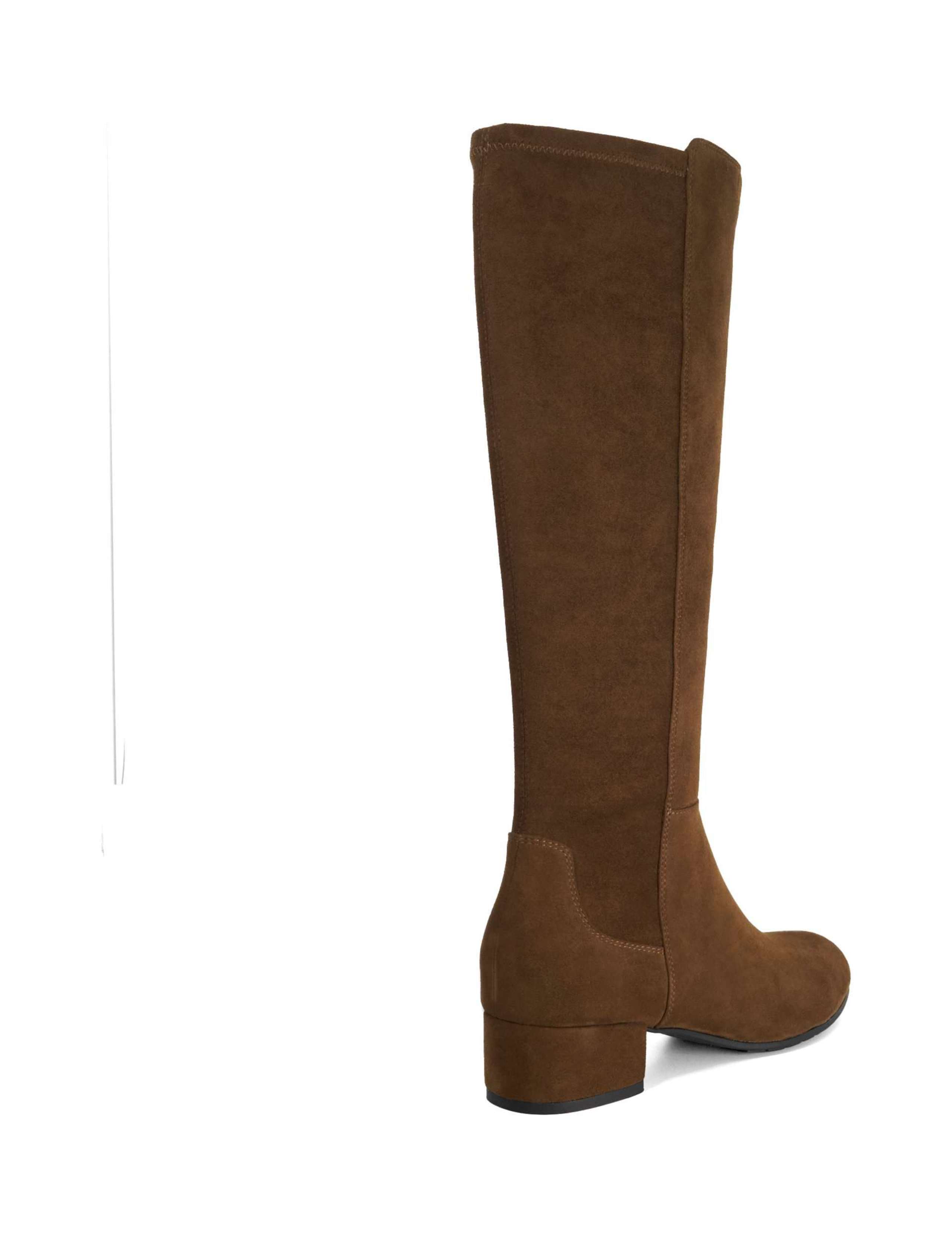 Suede Block Heel Knee High Boots 4 of 5