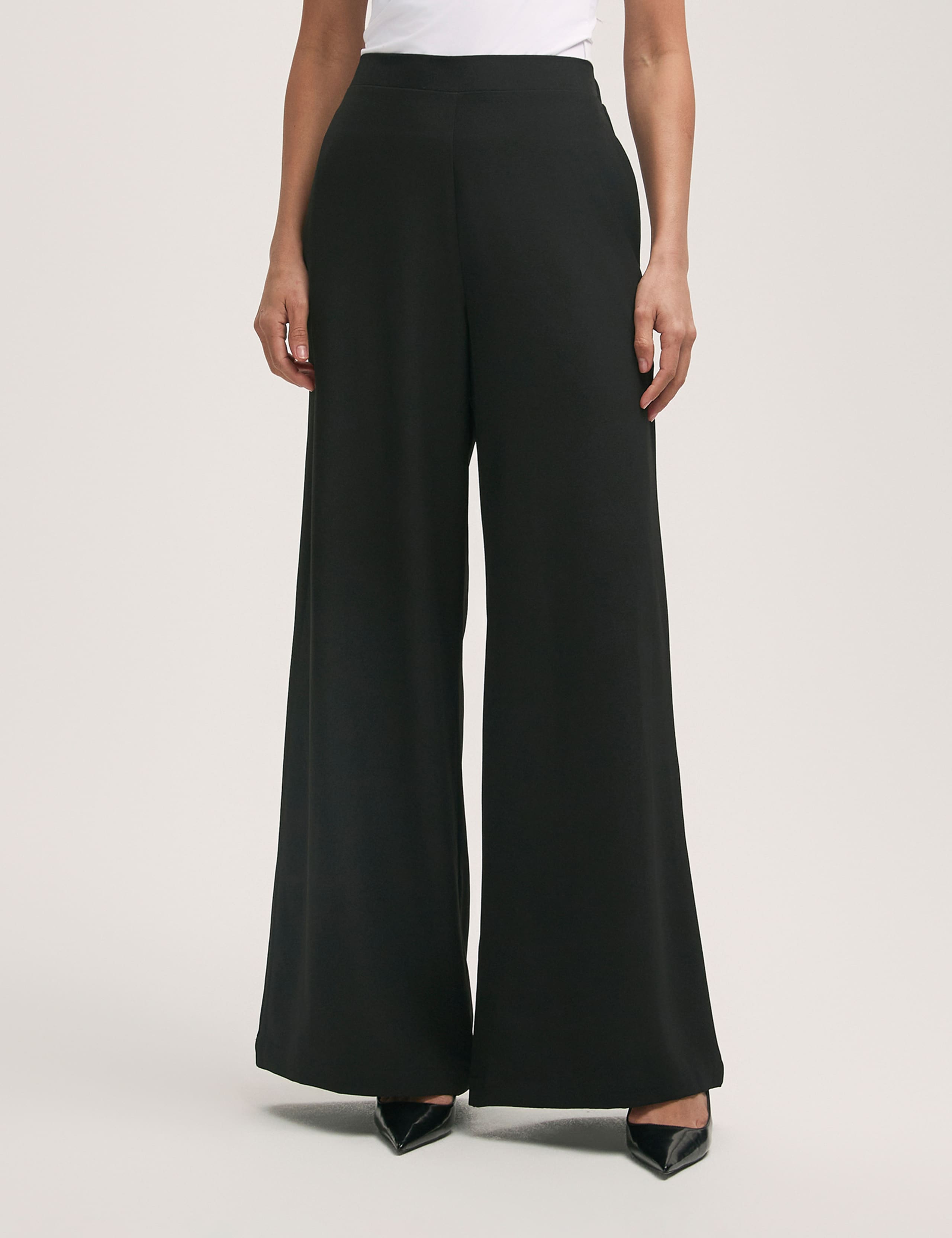 Elasticated Waist Wide Leg Trousers 2 of 4