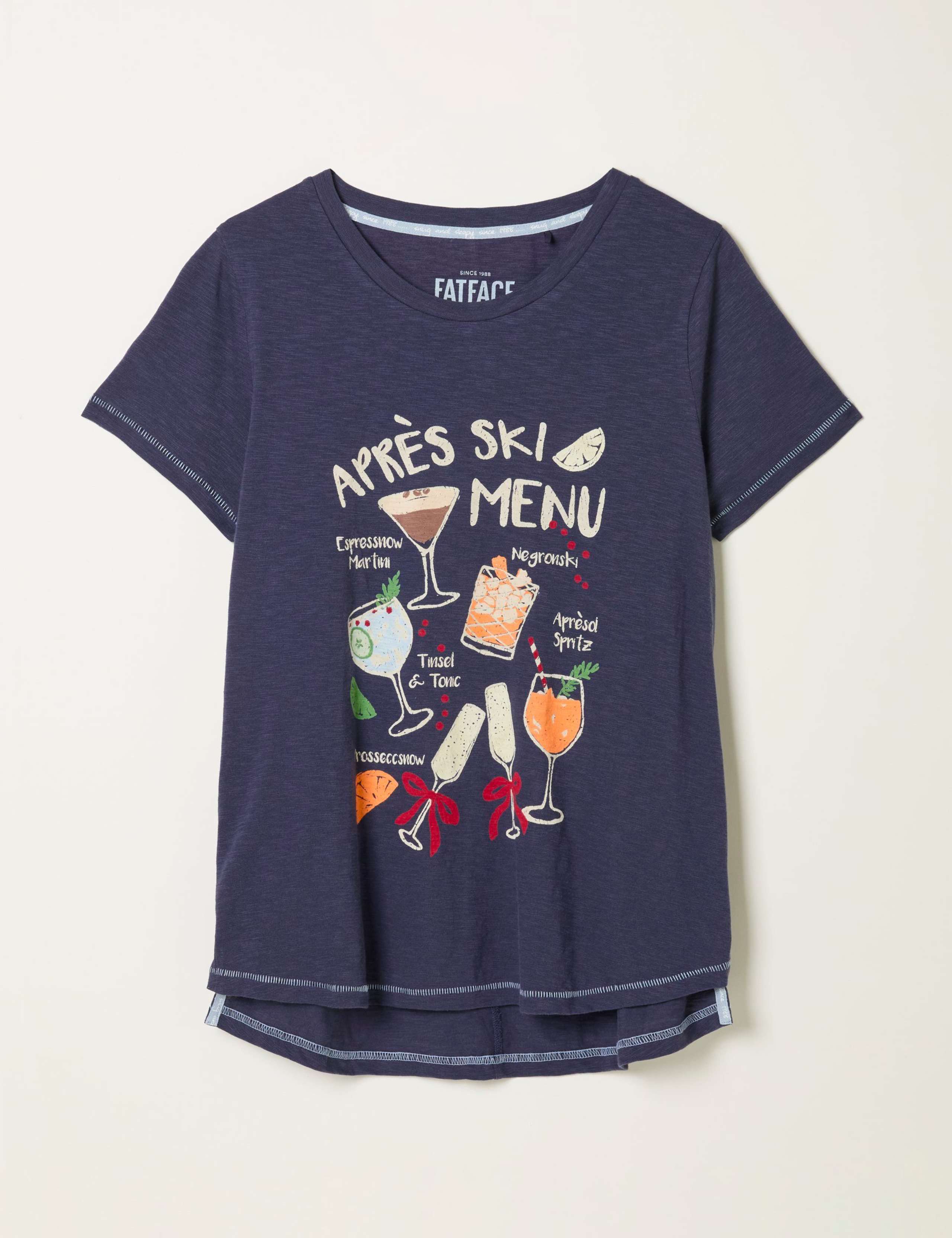 Pure Cotton Après Ski Slogan Pyjama Top 2 of 5