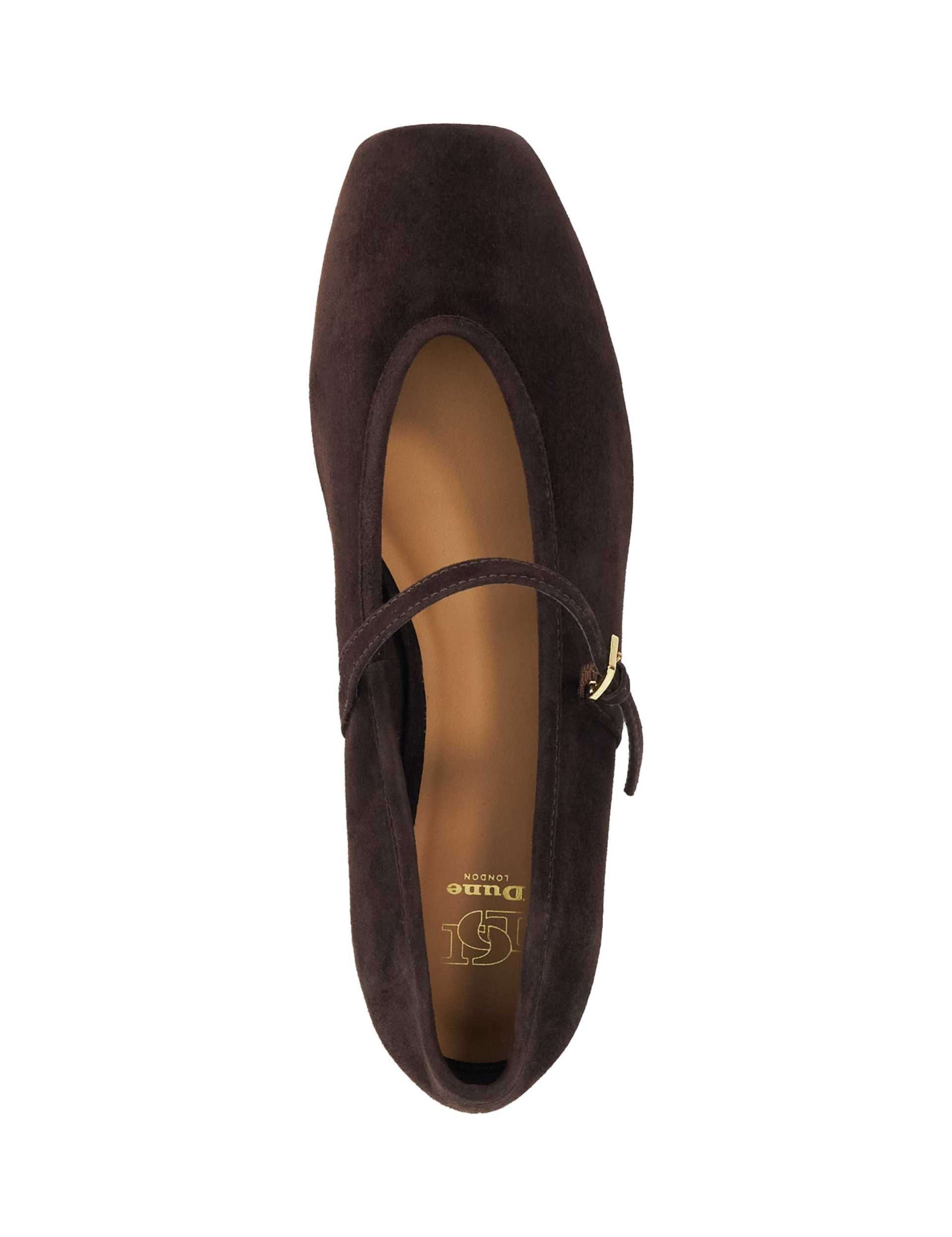 Suede Square Toe Mary Jane Ballet Pumps 4 of 6