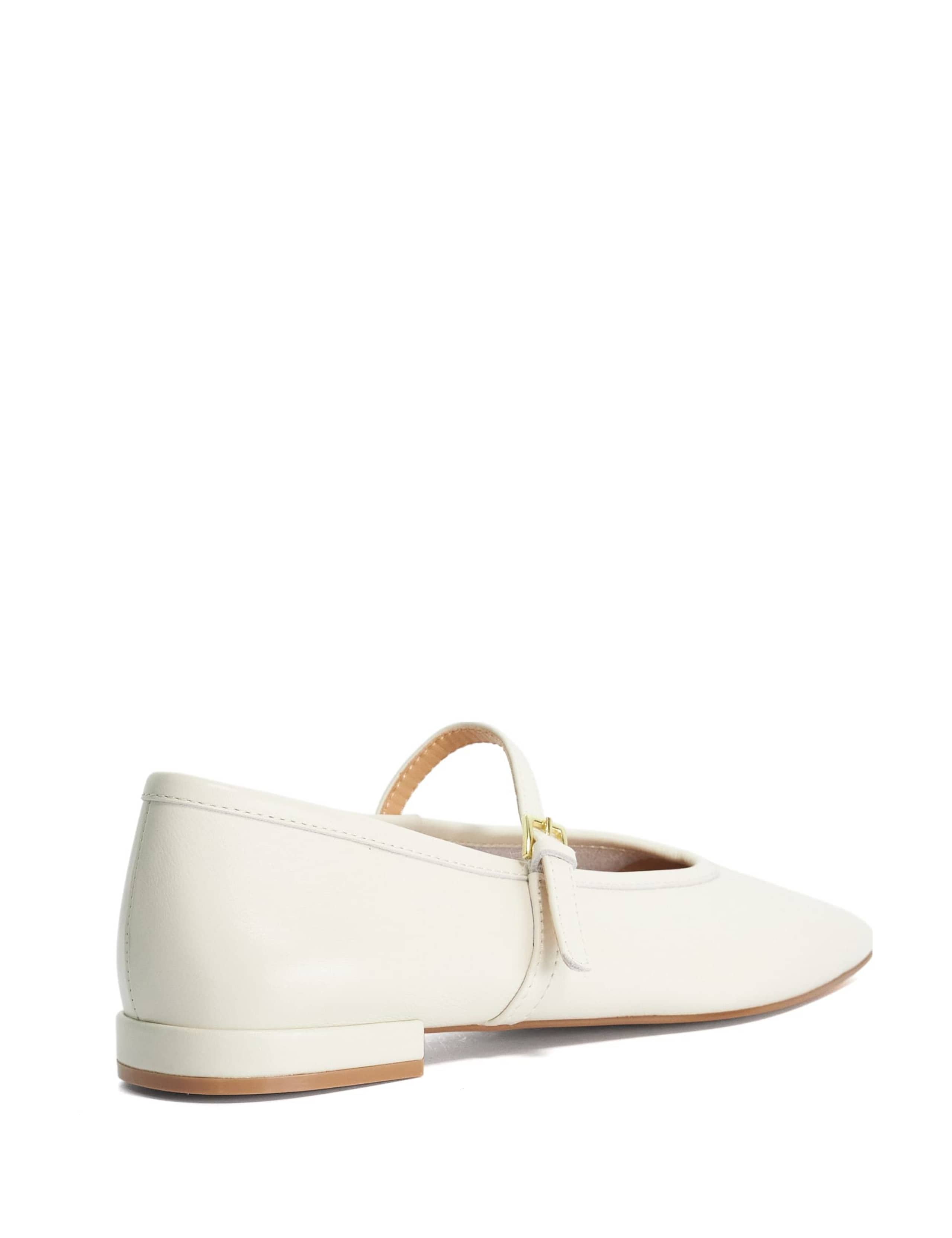 Suede Square Toe Mary Jane Ballet Pumps 4 of 5