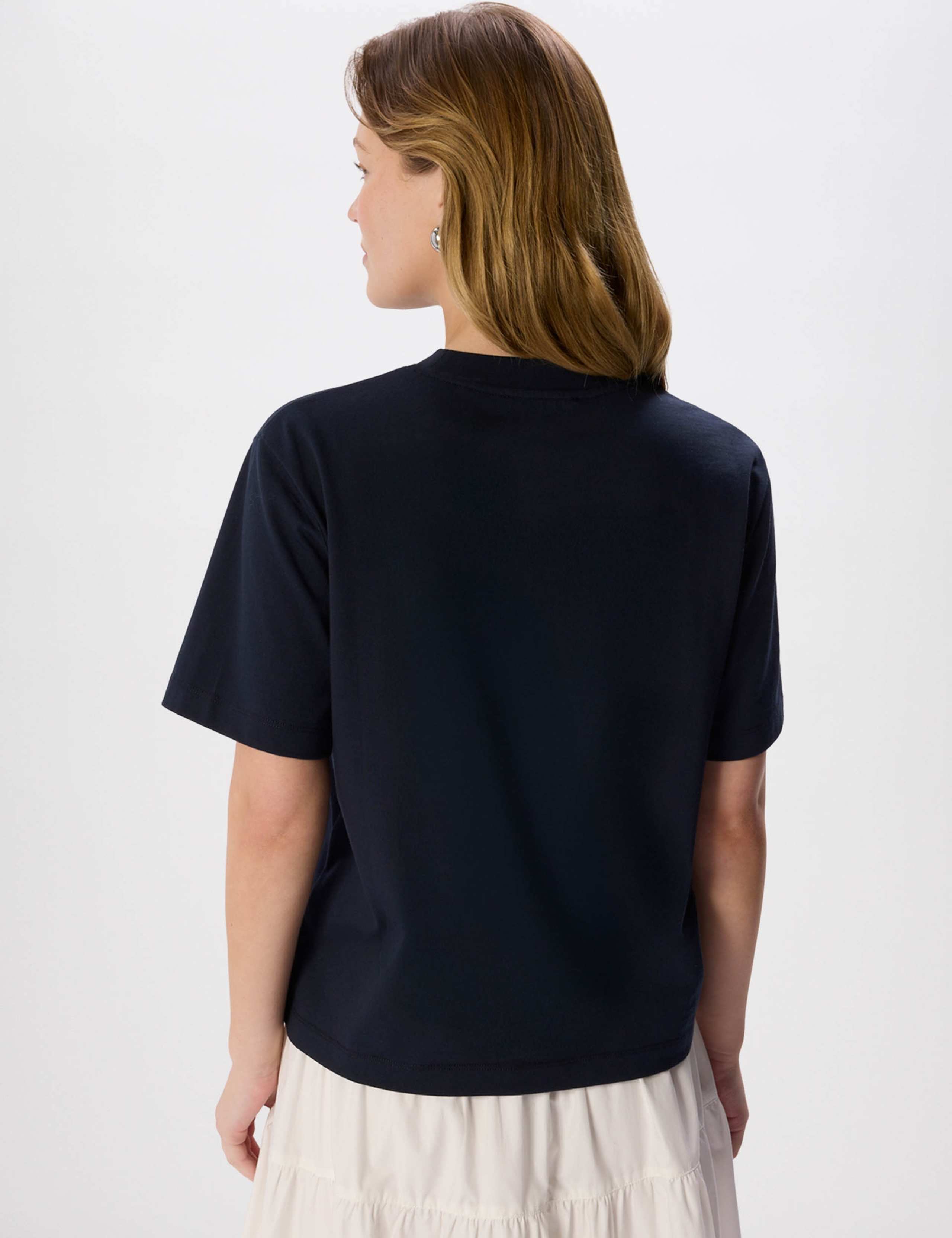 Pure Cotton Crew Neck T-Shirt 4 of 6