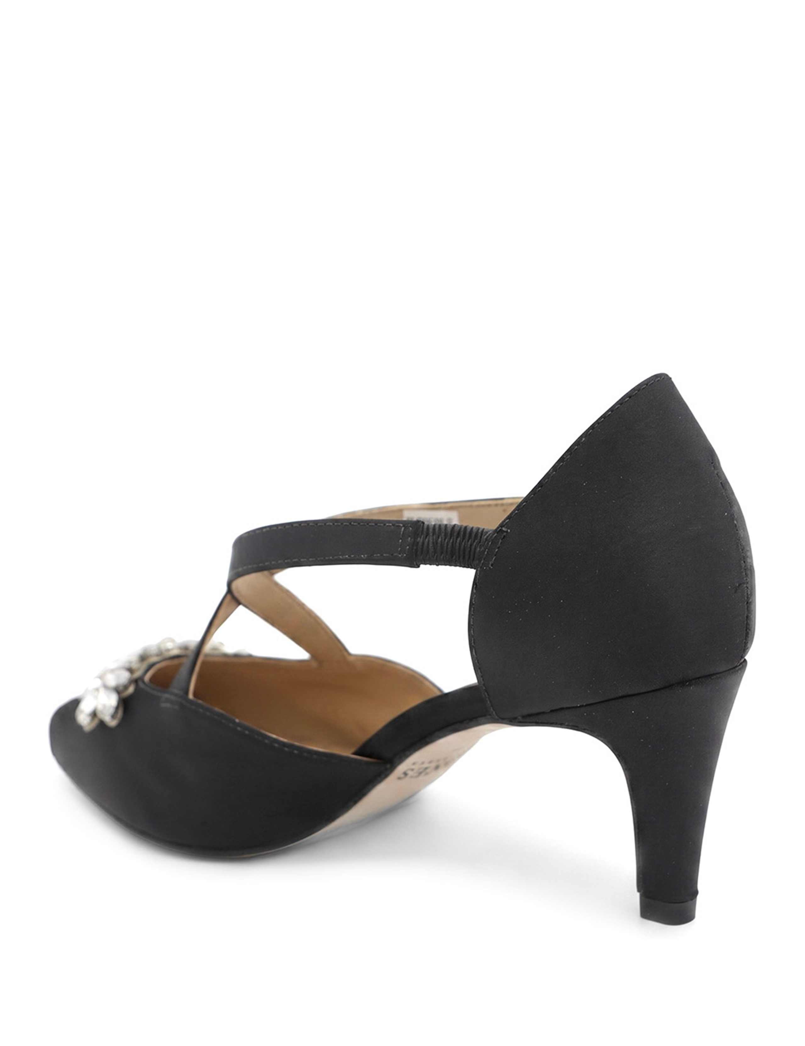 Leather Embellished Stiletto Heel Court Shoes 4 of 6