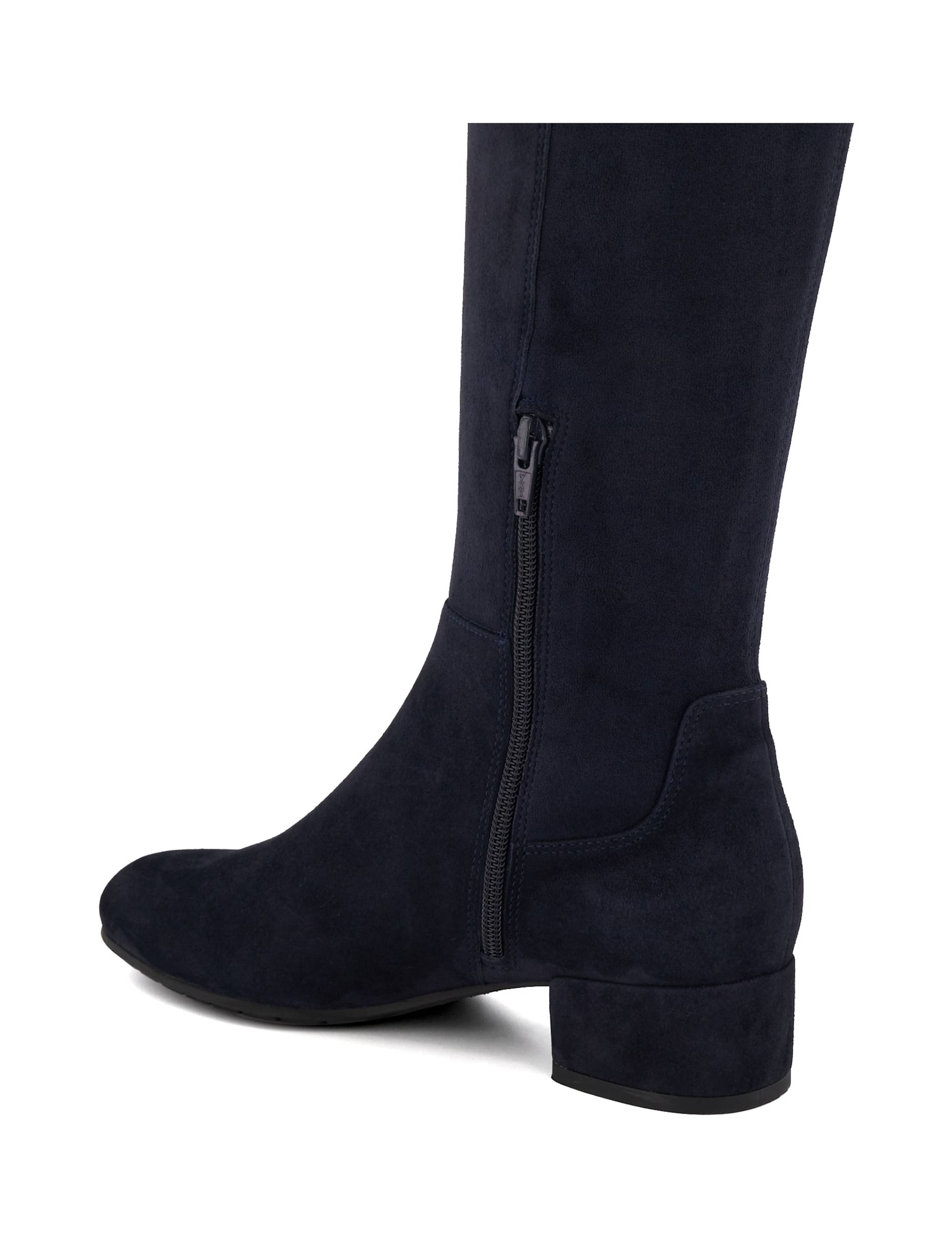 Wide Fit Leather Block Heel Knee High Boots 3 of 6