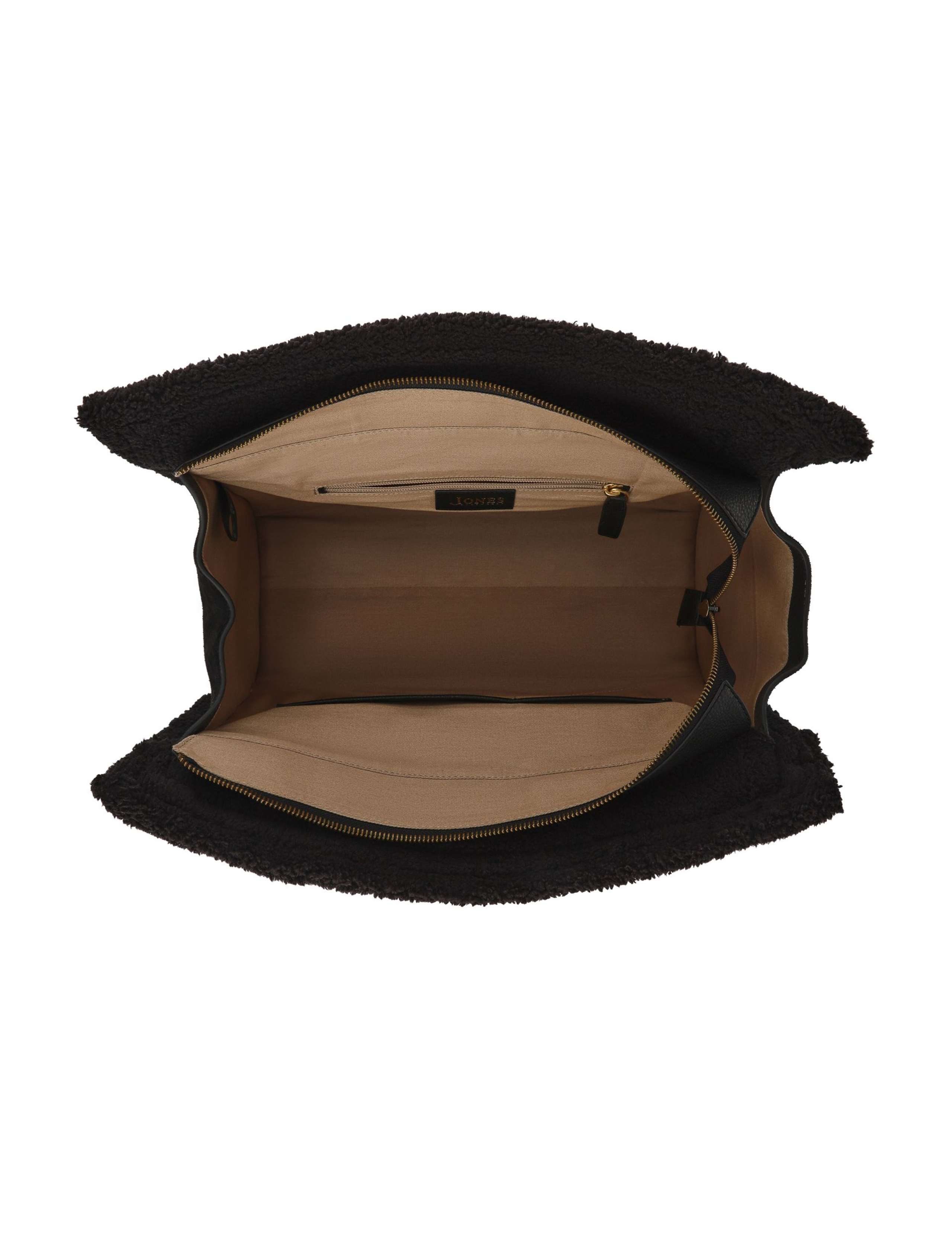 Leather Fur Trim Shoulder Bag 3 of 4