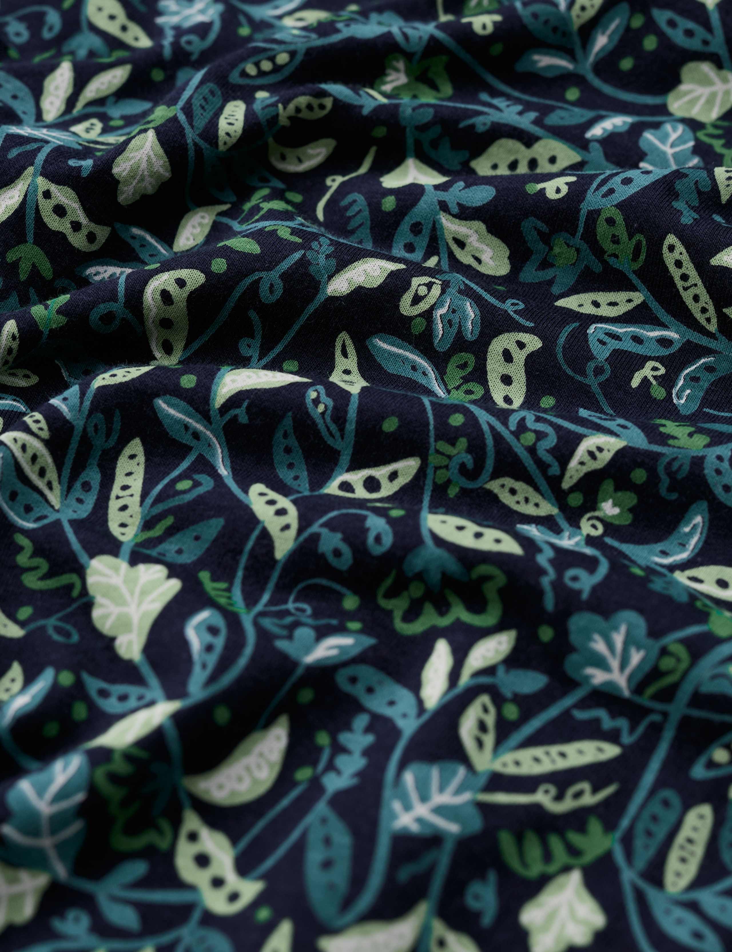Cotton Blend Printed Notch Neck Top 3 of 5