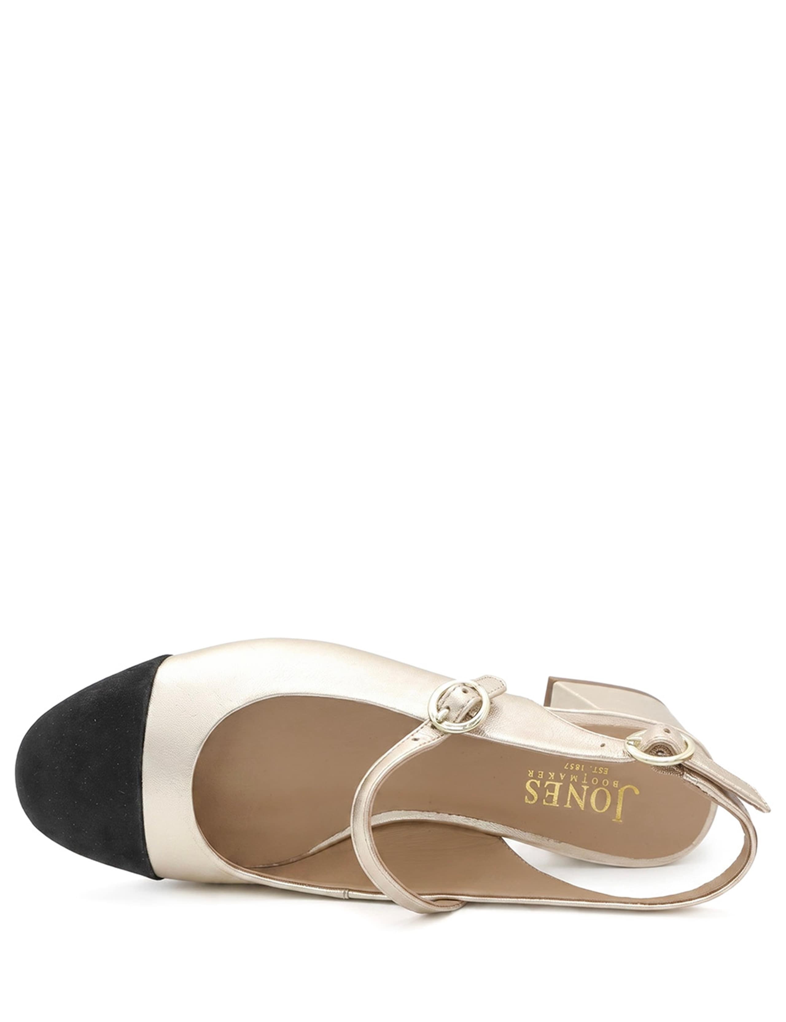 Leather Mary Jane Block Heel Slingback Shoes 5 of 6