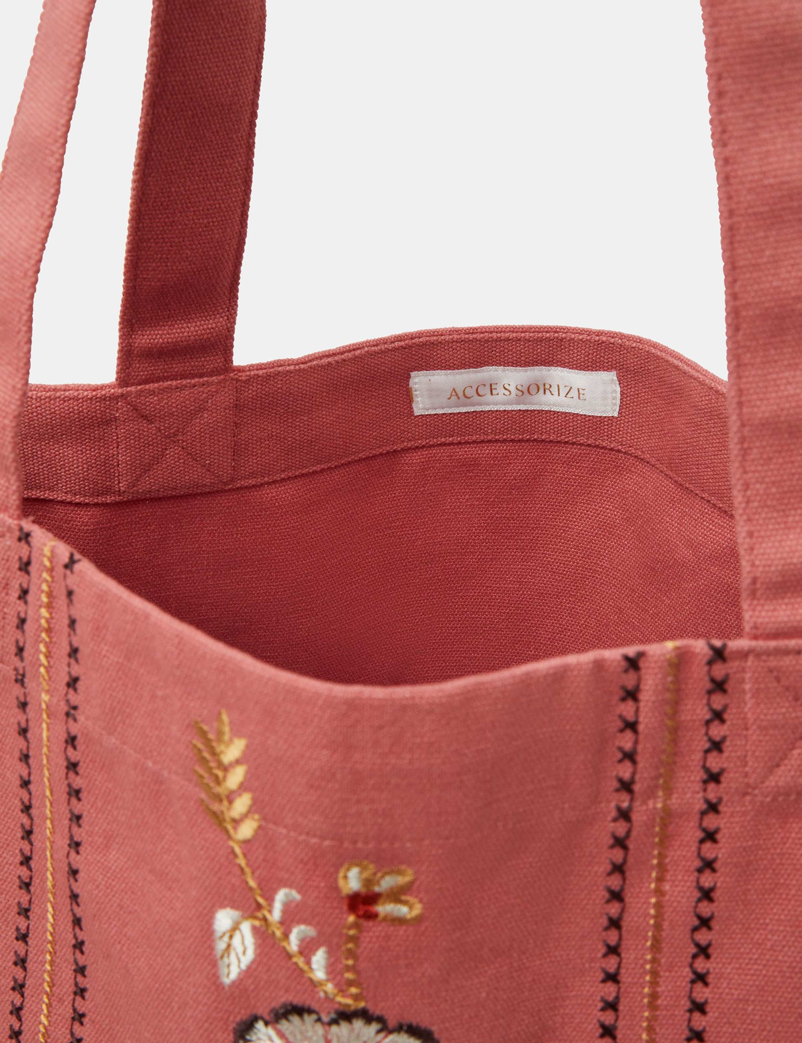 Cotton Rich Embroidered Shopper 4 of 5