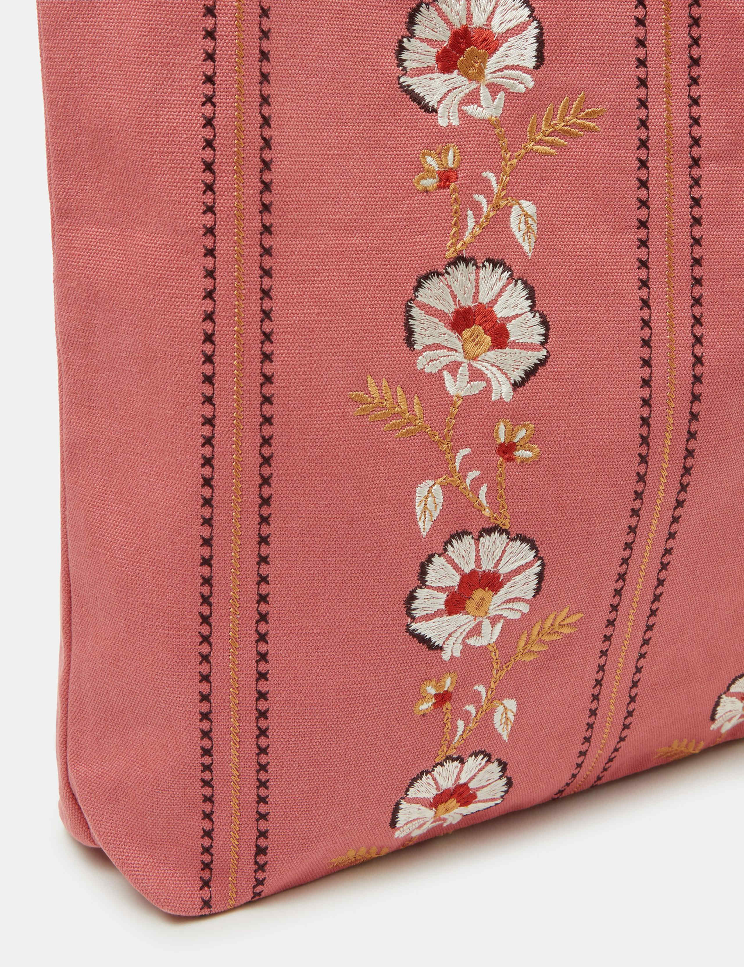 Cotton Rich Embroidered Shopper 5 of 5