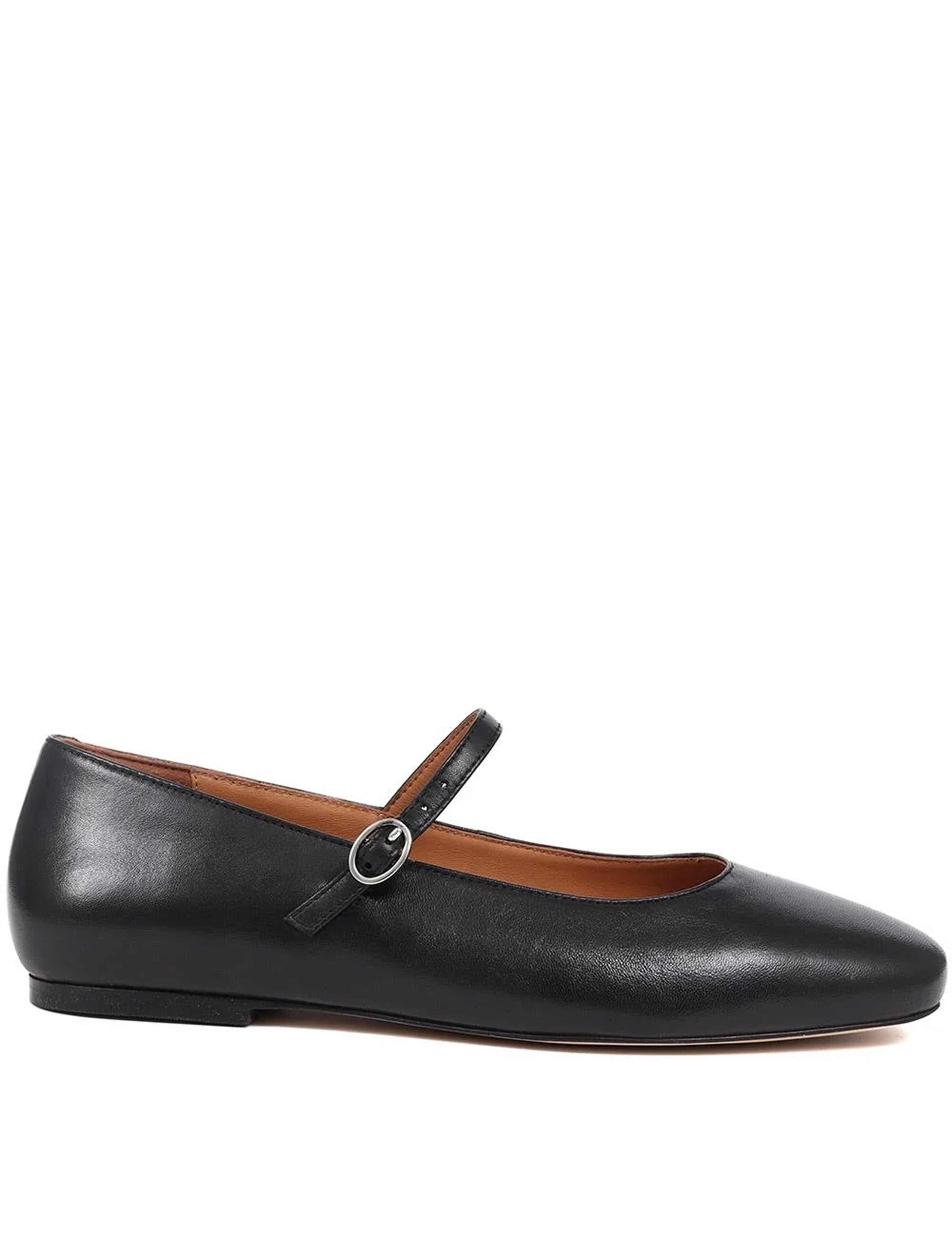 Wide Fit Leather Patent Mary Jane Ballet Pumps 2 of 6