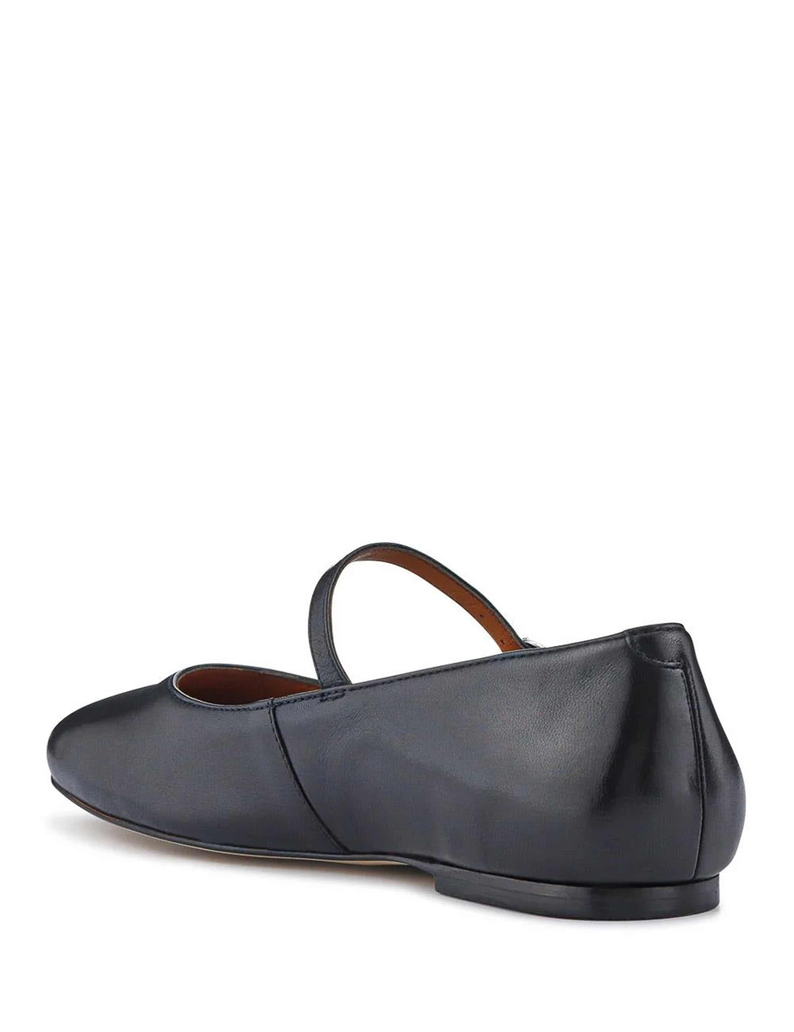 Wide Fit Leather Patent Mary Jane Ballet Pumps 5 of 6