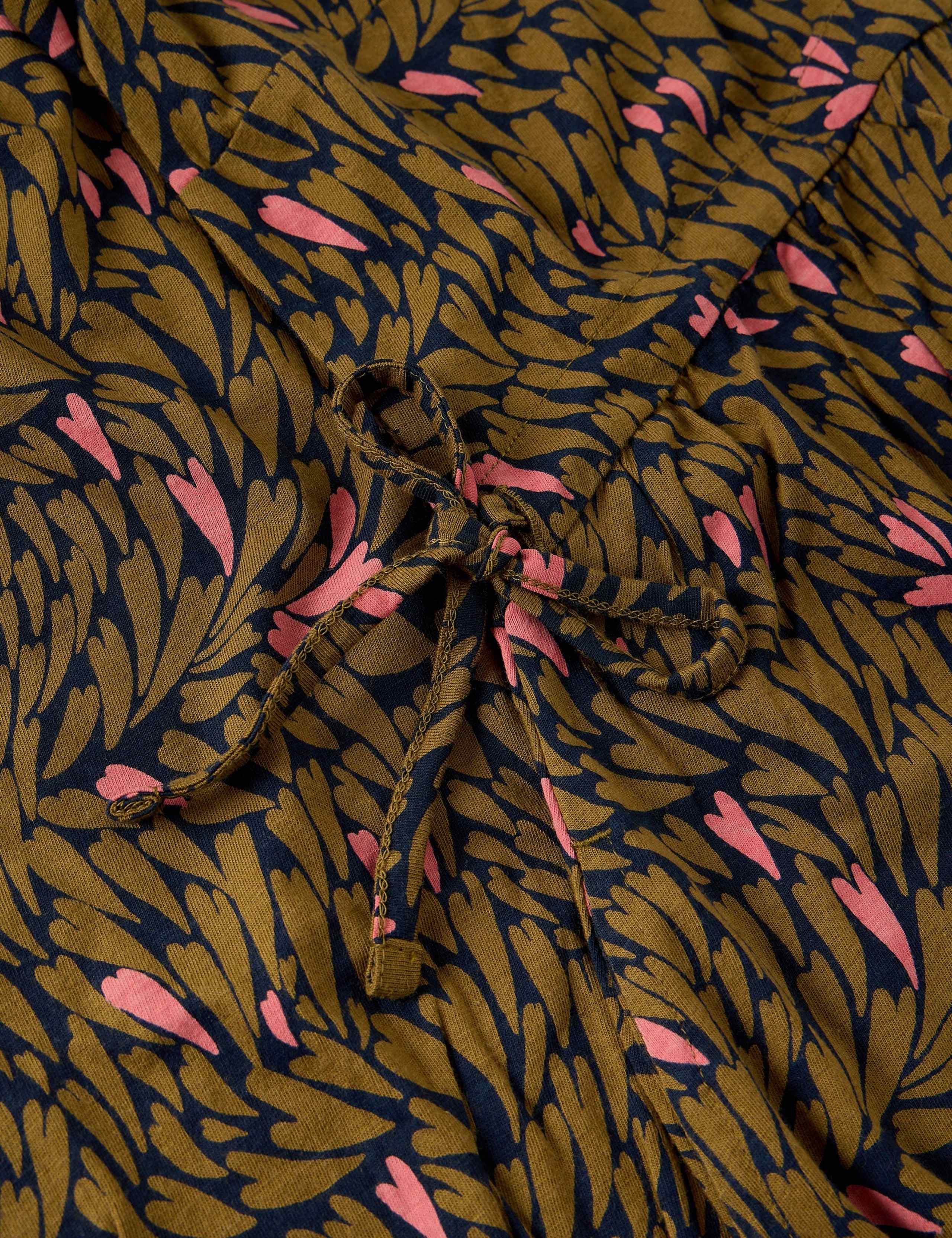 Jersey Printed V Neck Midaxi Tea Dress 6 of 6