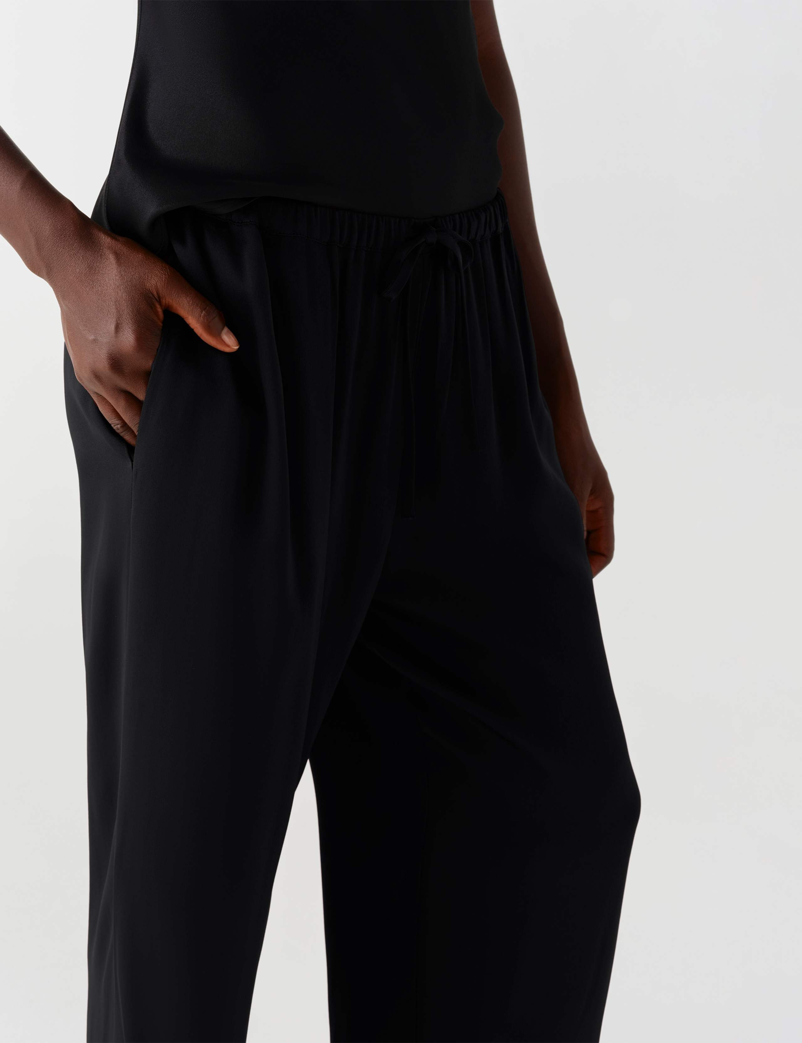 Satin Drawstring Straight Leg Trousers 8 of 9