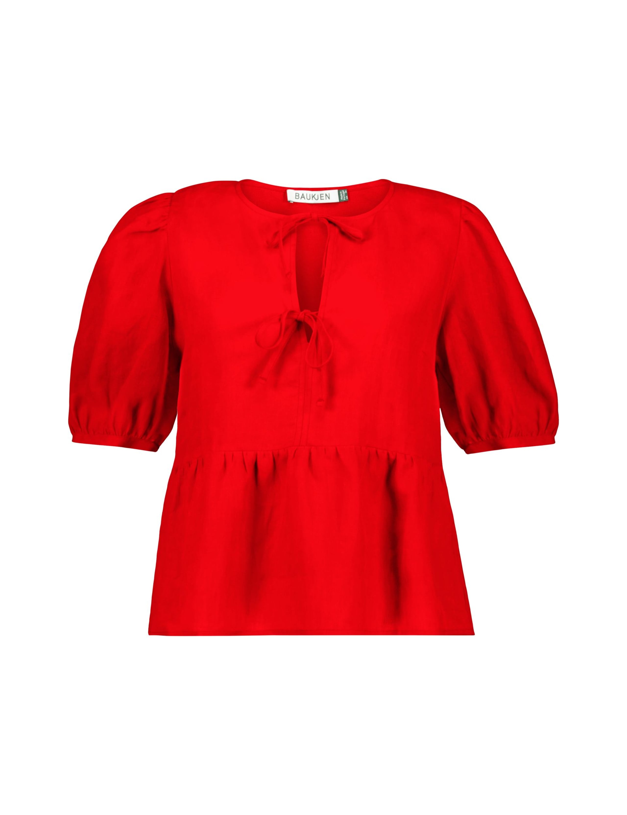 Pure Linen Tie Front Blouse 2 of 7