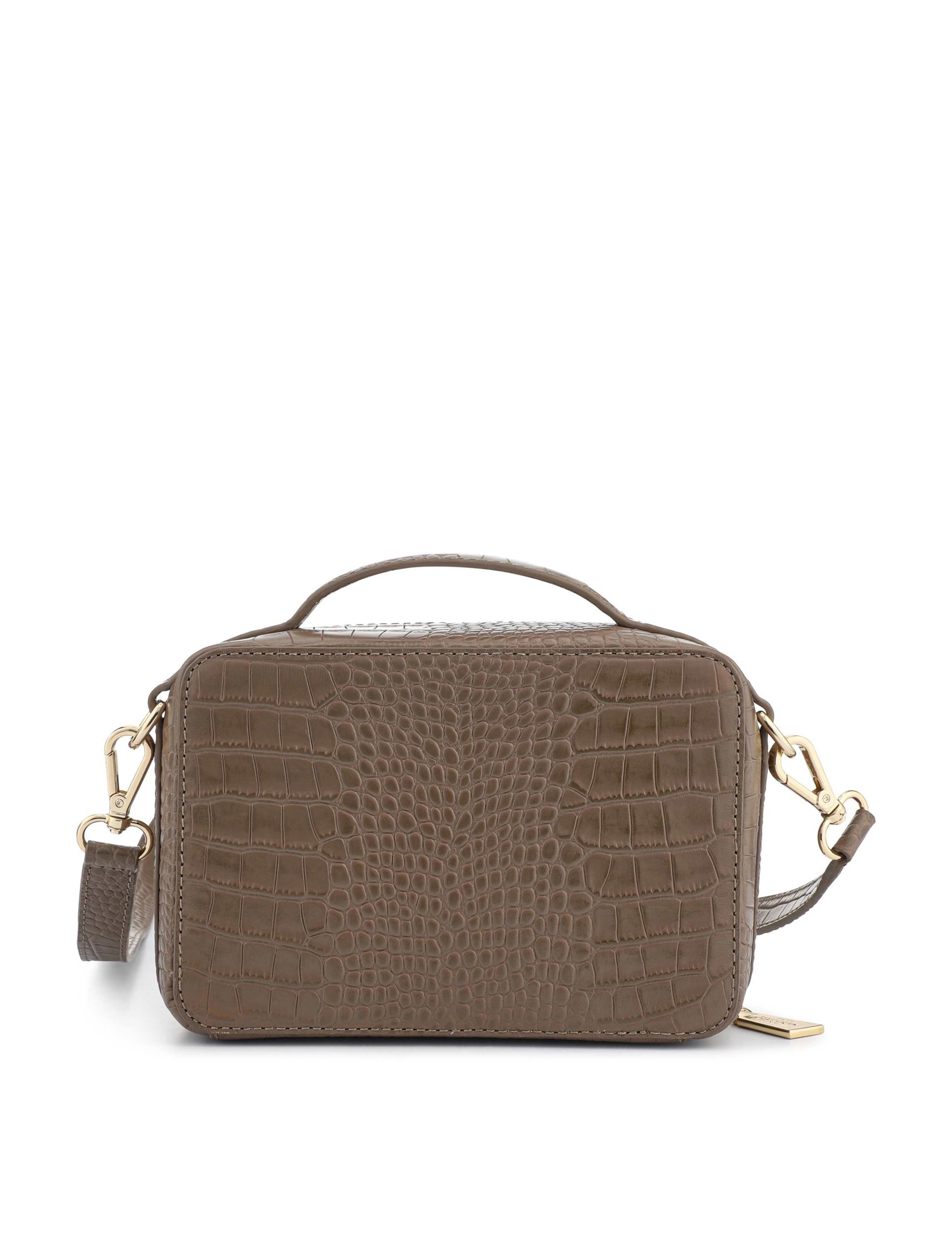 Adjustable Leather Zip Shoulder Bag 4 of 5