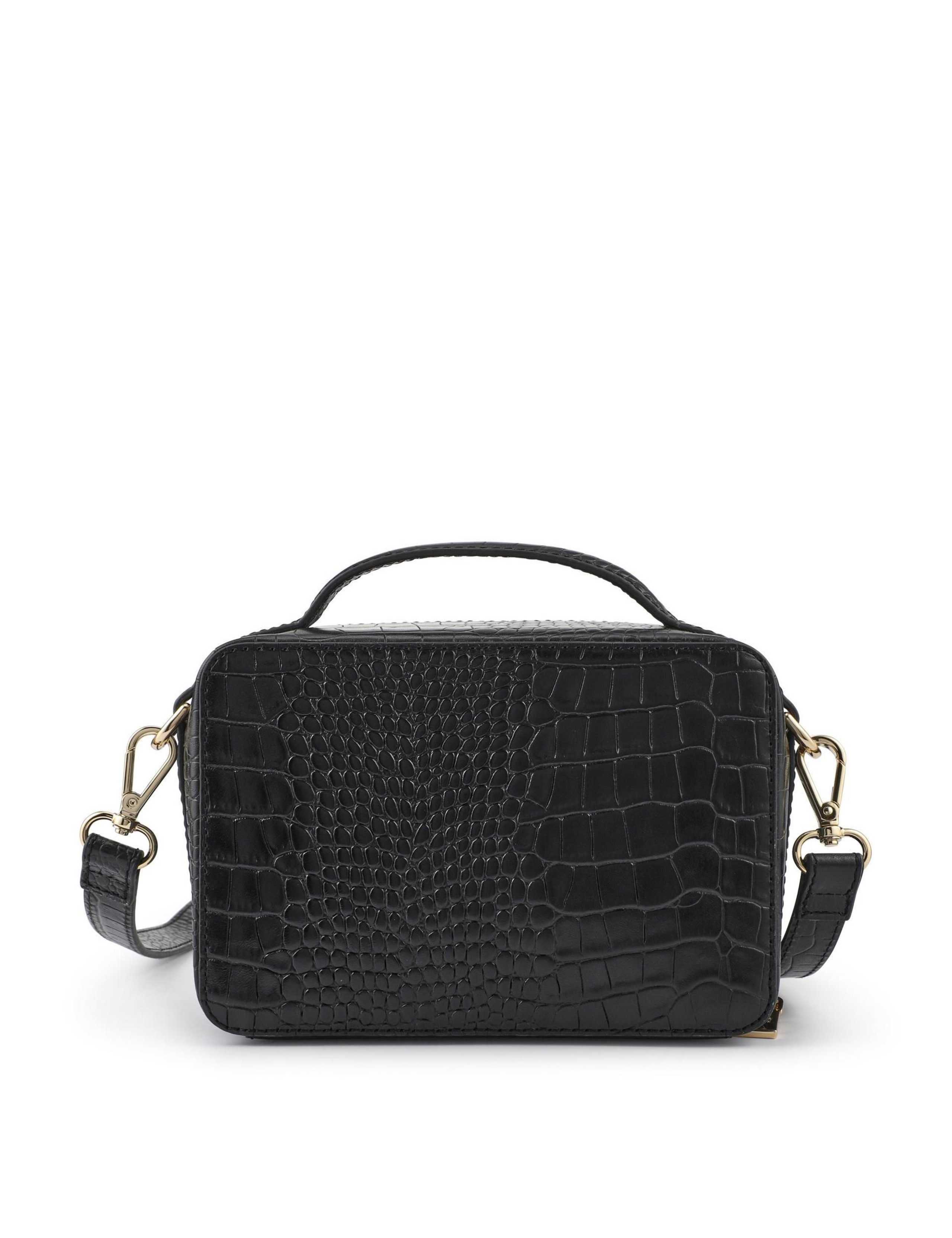 Adjustable Leather Zip Shoulder Bag 5 of 6