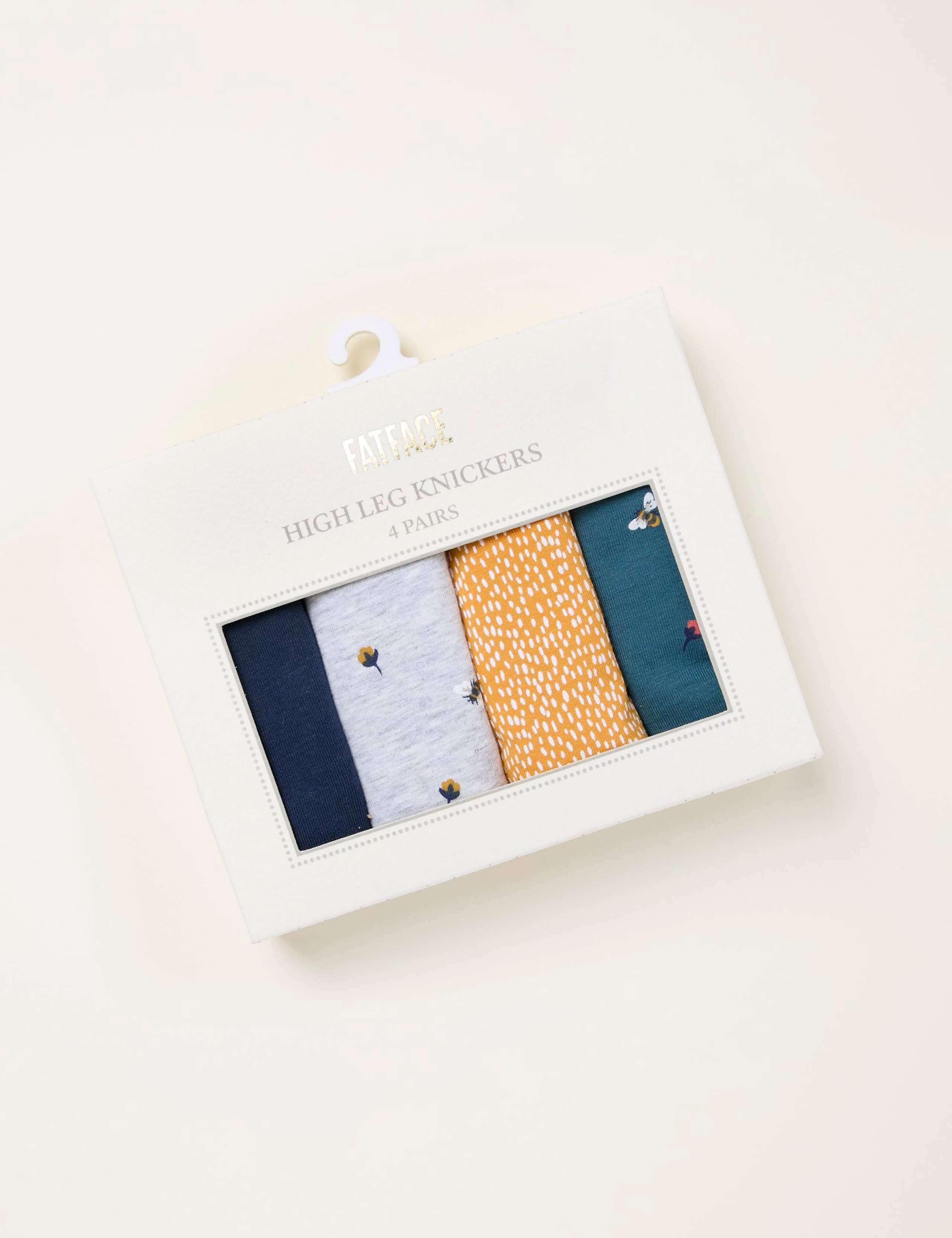4pk Cotton Rich Bee Knickers 2 of 2