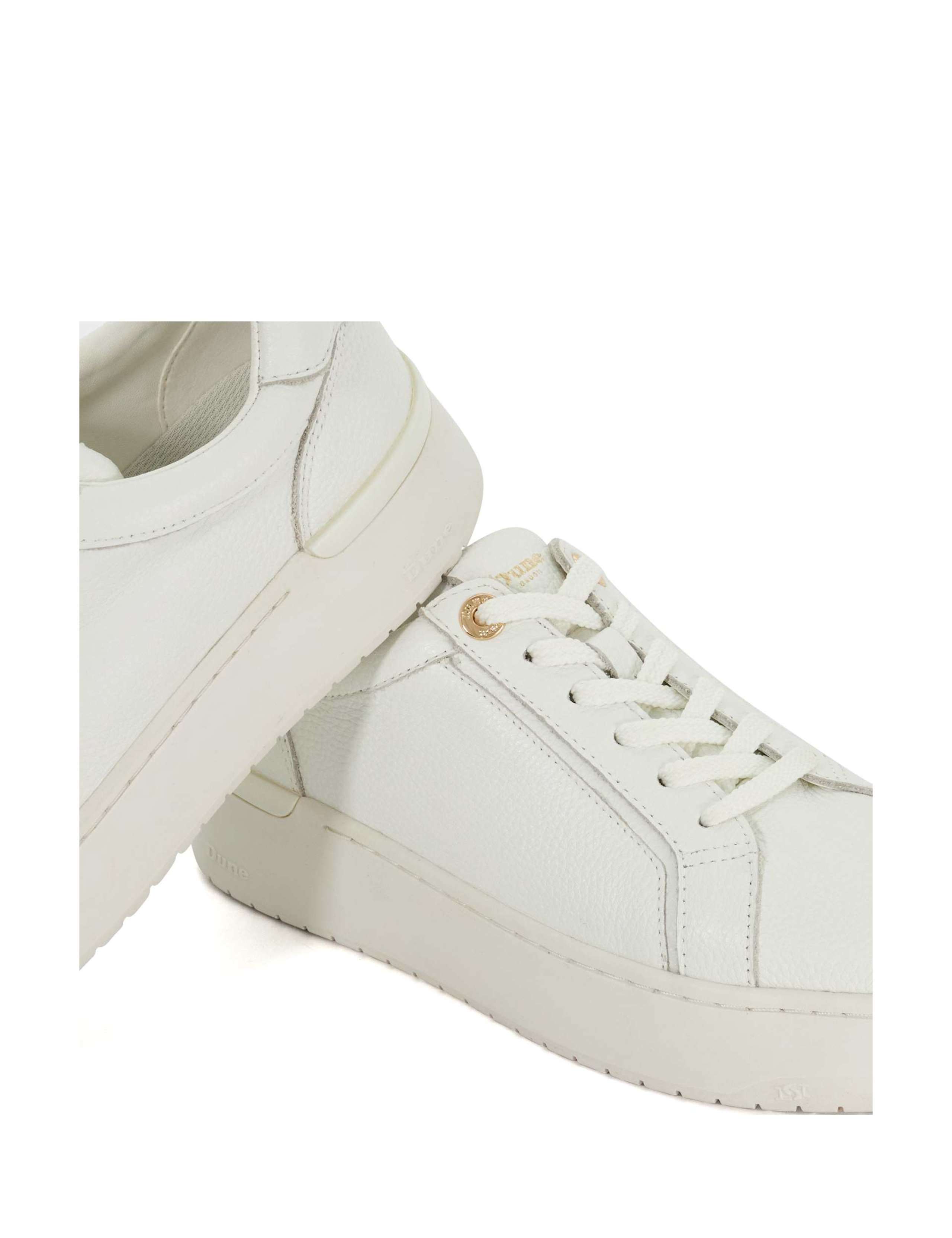 Leather Lace Up Metallic Trainers 5 of 5