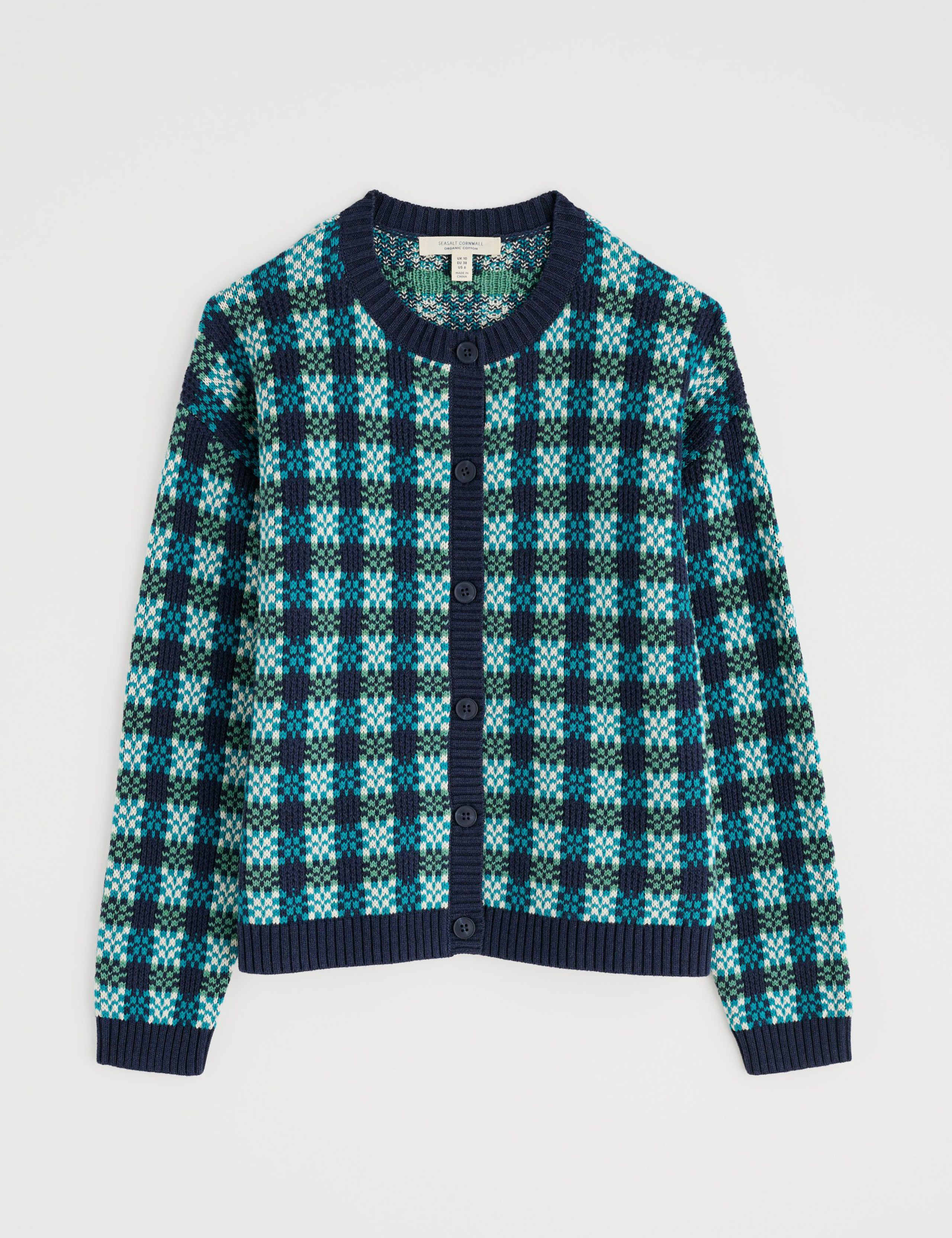 Pure Cotton Patterned Relaxed Cardigan 2 of 5