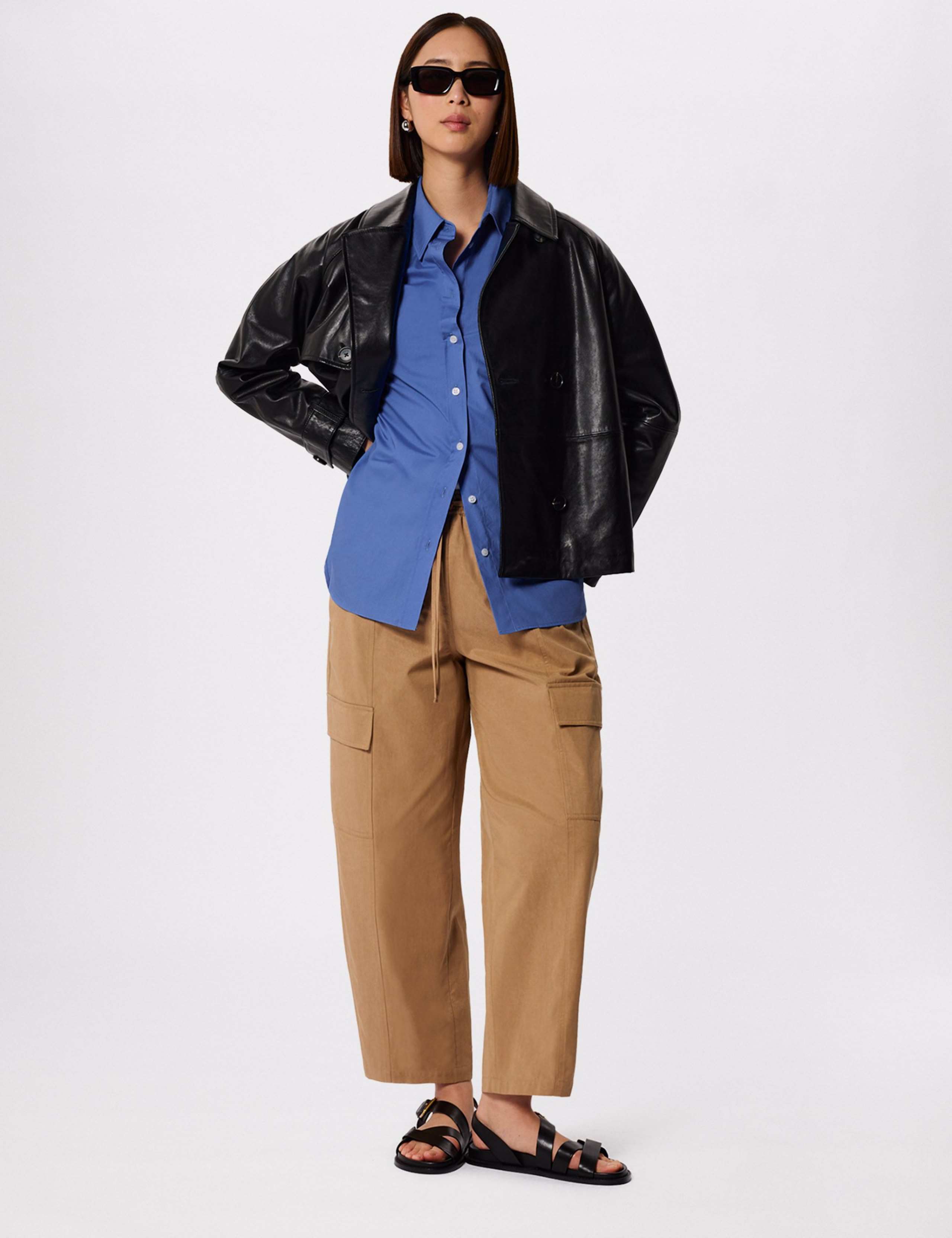 Pure Cotton Poplin Oversized Shirt 1 of 7