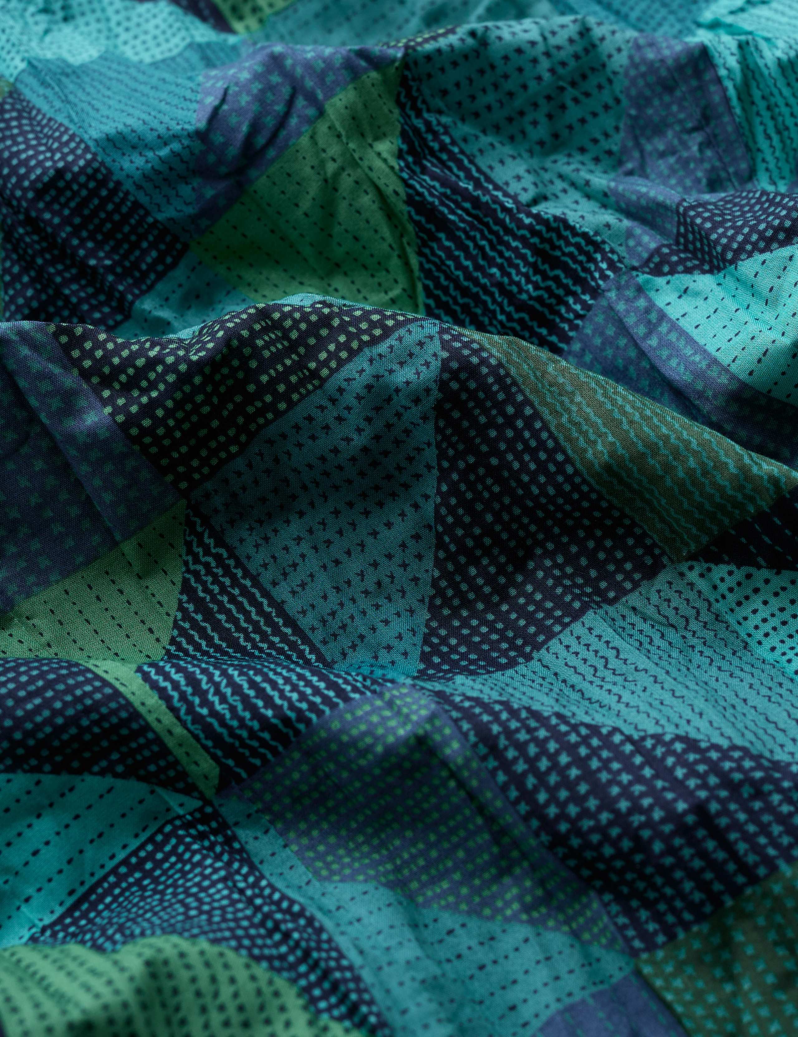 Pure Cotton Textured Geometric Shirt 4 of 6