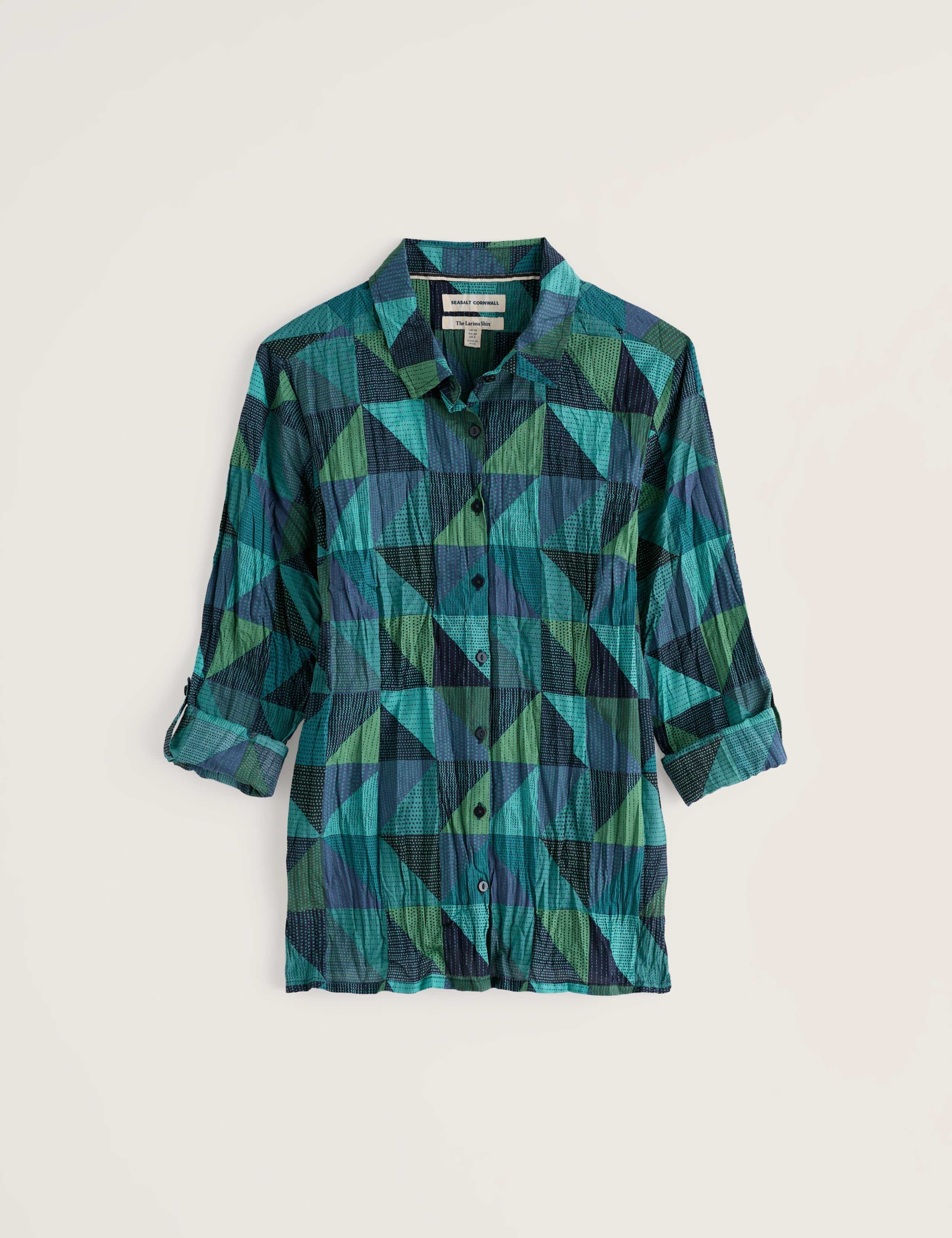 Pure Cotton Textured Geometric Shirt 2 of 6