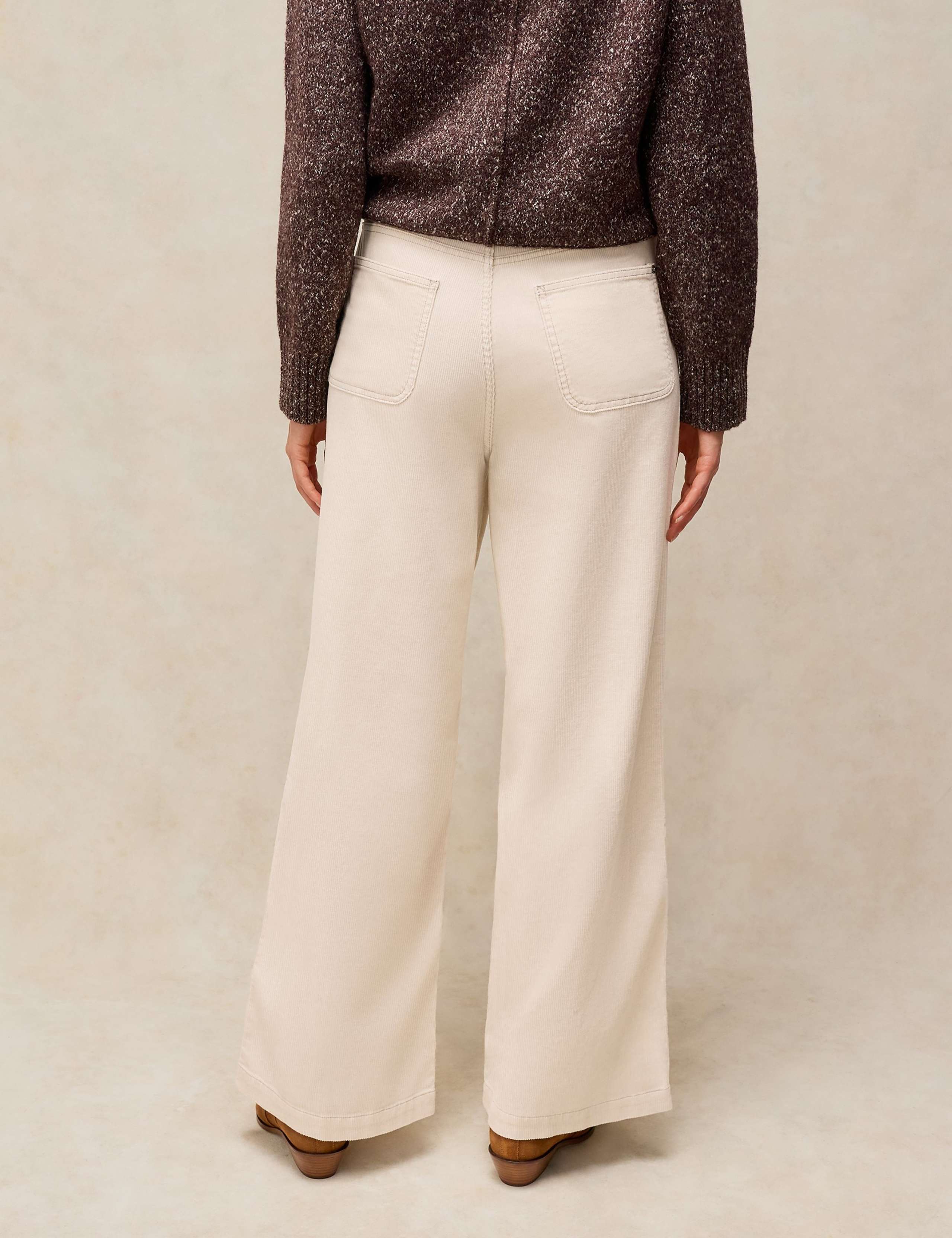 Cord Zip Detail Wide Leg Trousers 6 of 7