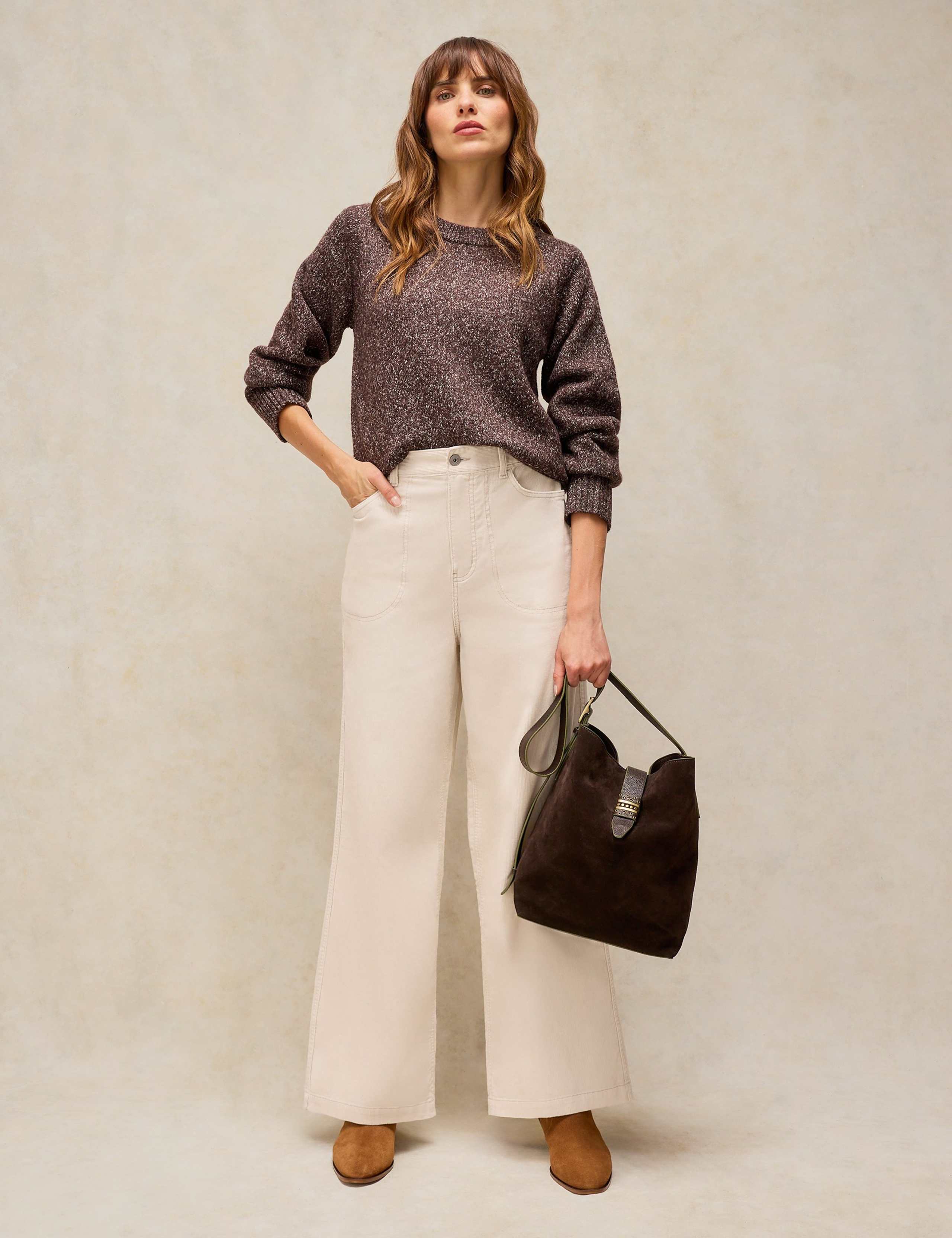 Cord Zip Detail Wide Leg Trousers 7 of 7