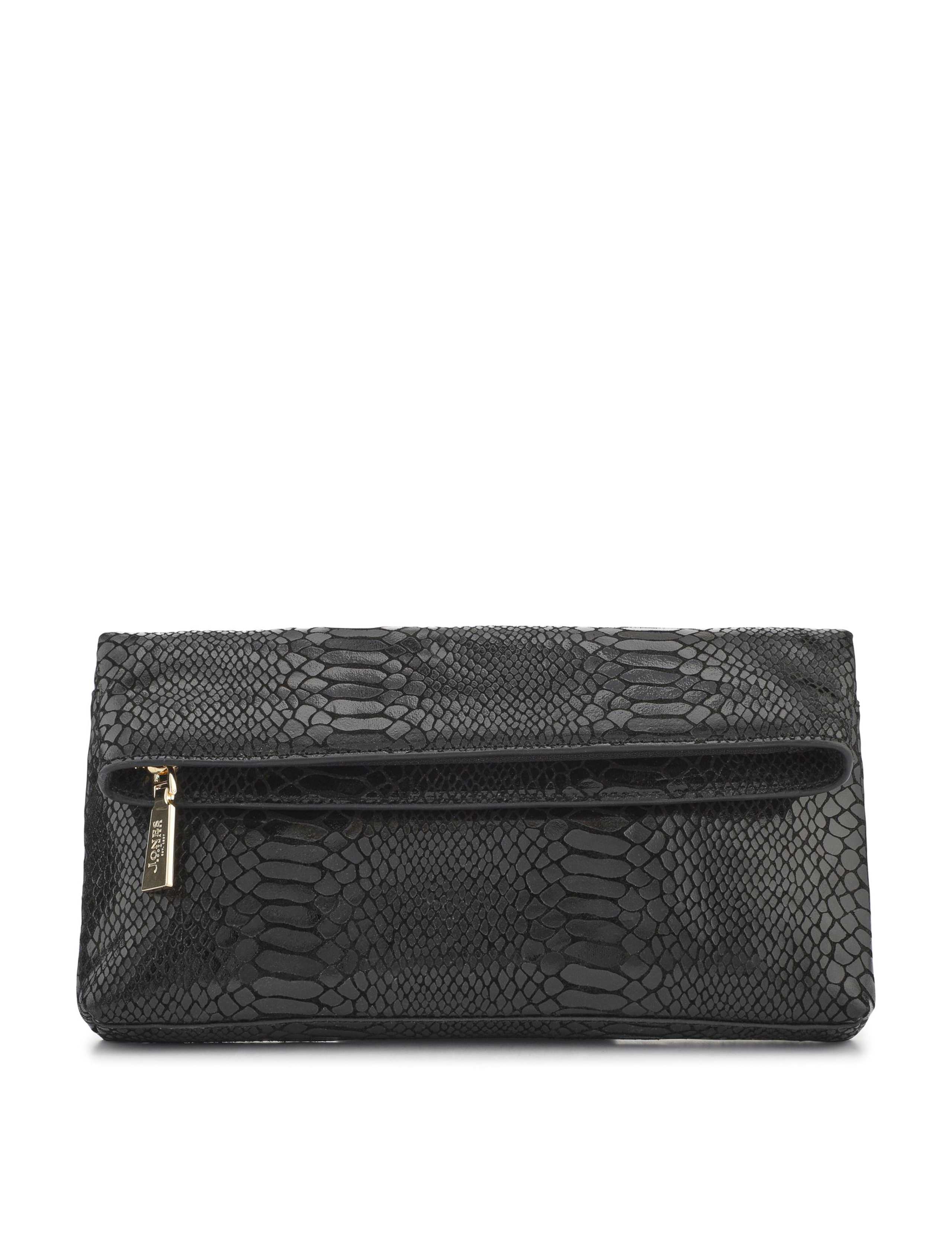 Leather Patent Snakeskin Clutch Bag 4 of 6