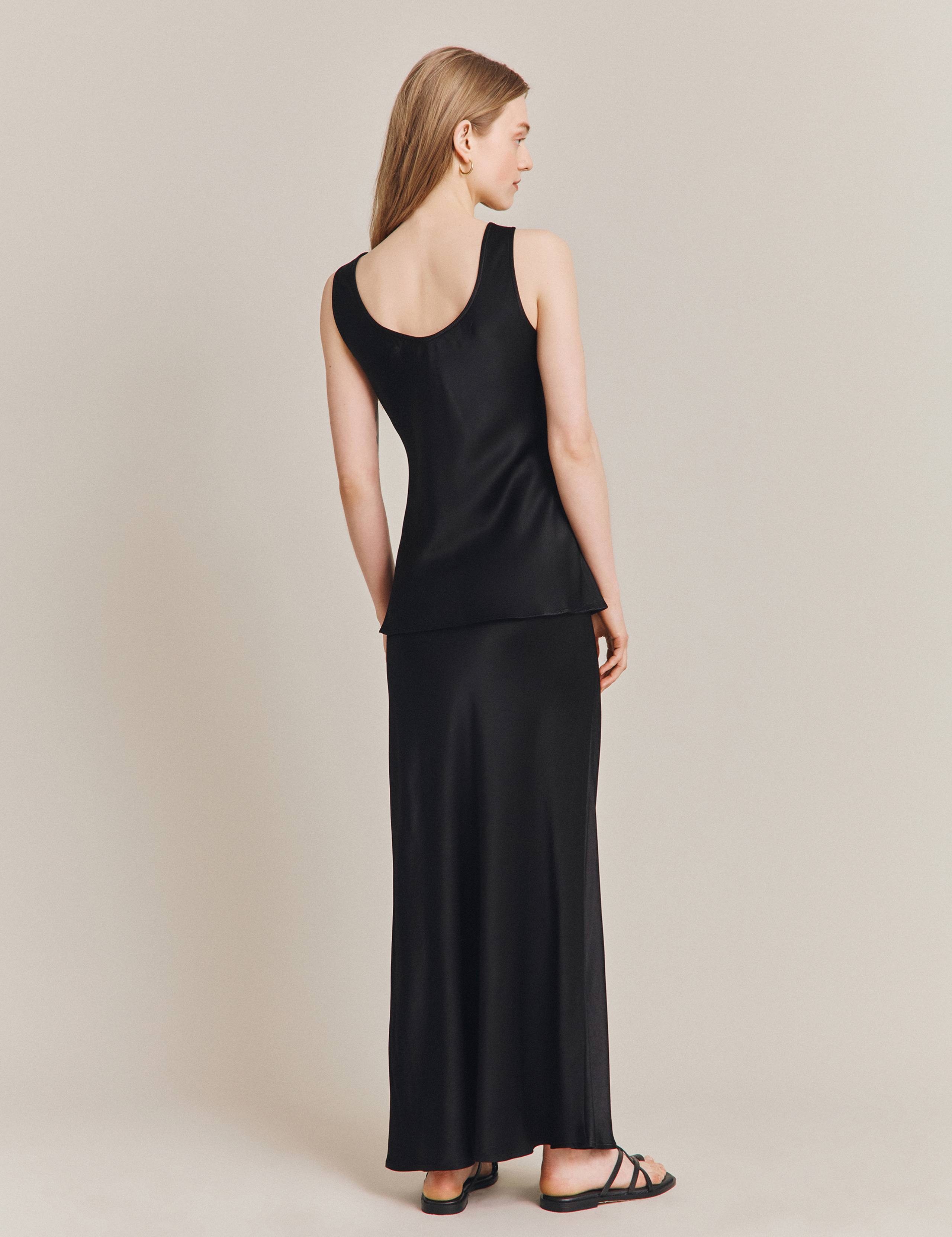 Satin Scoop Neck Vest Top 3 of 3