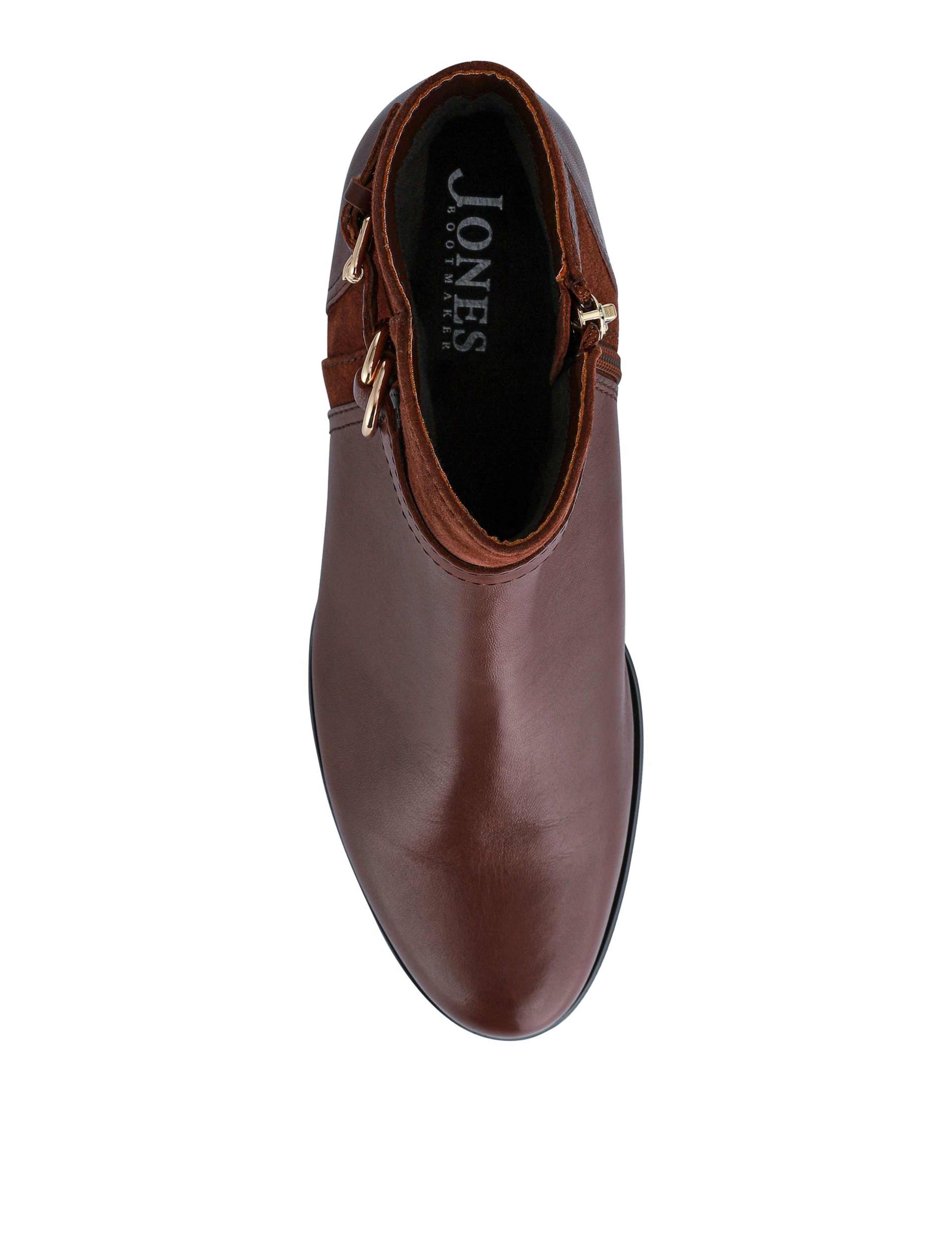 Leather Block Heel Ankle Boots 4 of 7